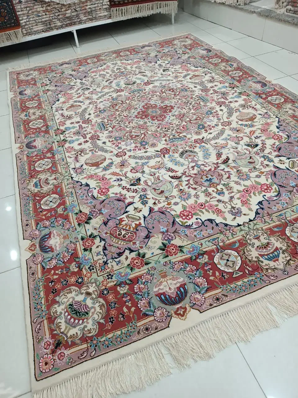 جفت ۹ متری فرش دستباف کاشمر|فرش|کاشمر, |دیوار