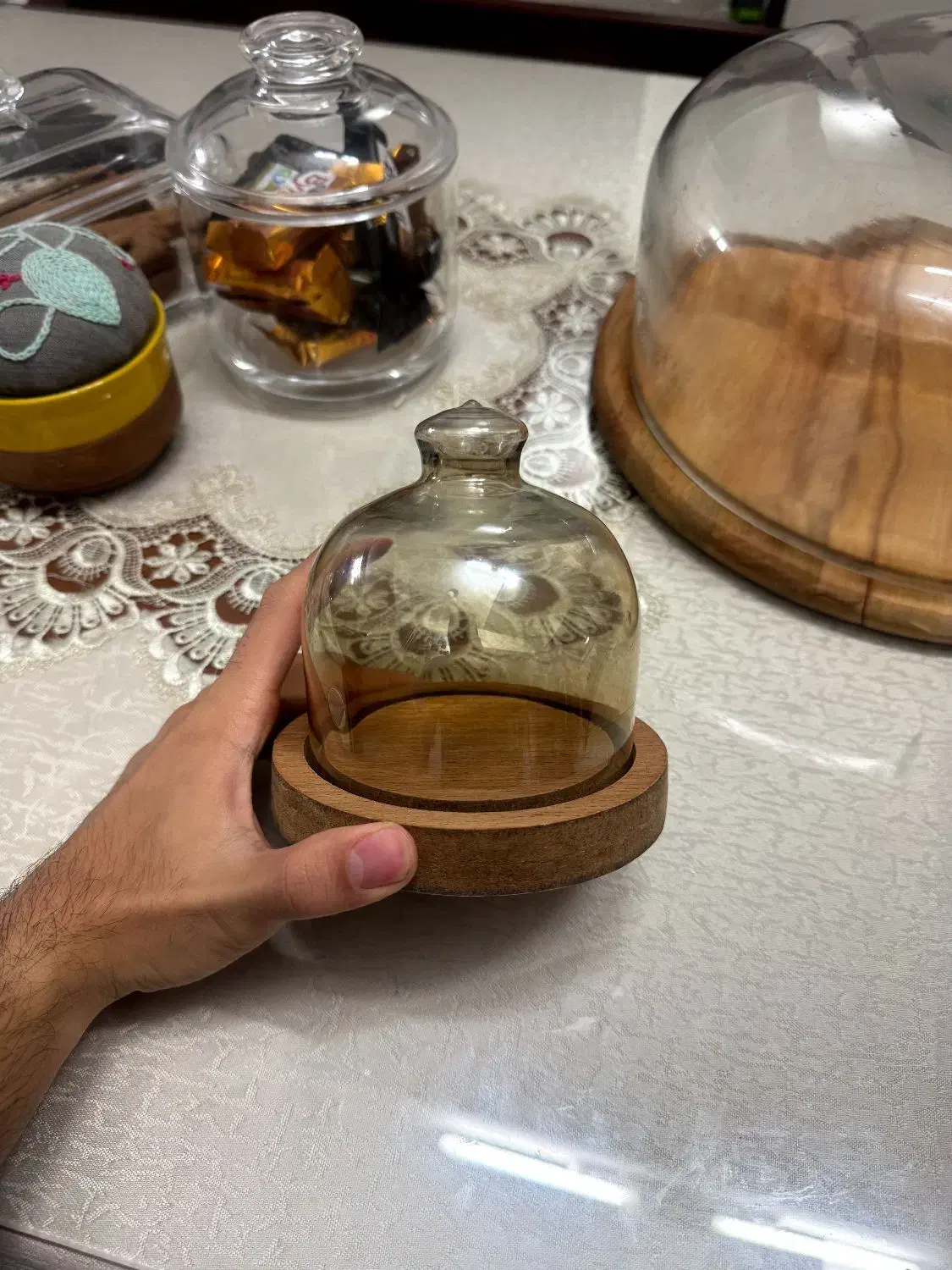 شیرینی خوری چوبی درب دار|ظروف سرو و پذیرایی|قم, عمار یاسر|دیوار
