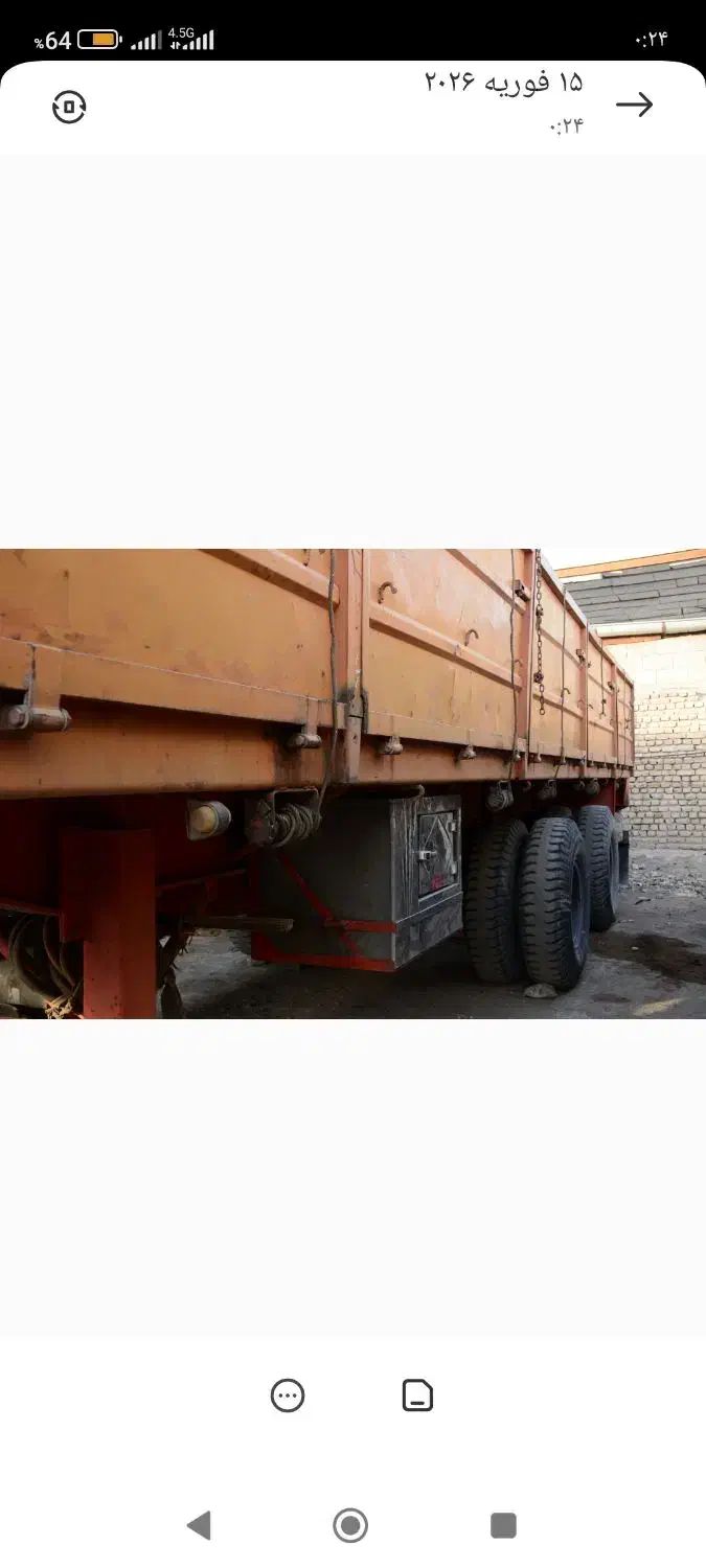 تریلی لبه|خودرو سنگین|رباط‌کریم, رباط‌کریم|دیوار