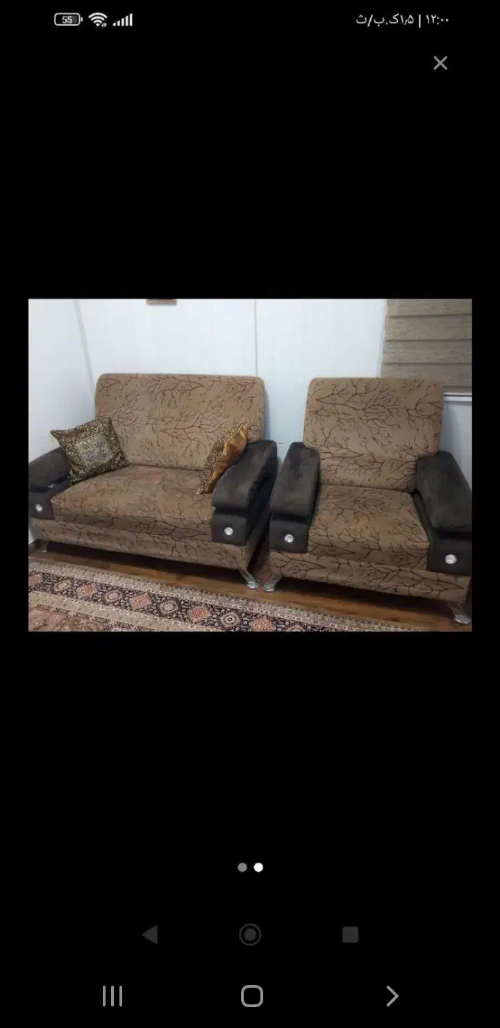 مبل ۴نفره|مبلمان خانگی و میز عسلی|رشت, جهاد|دیوار