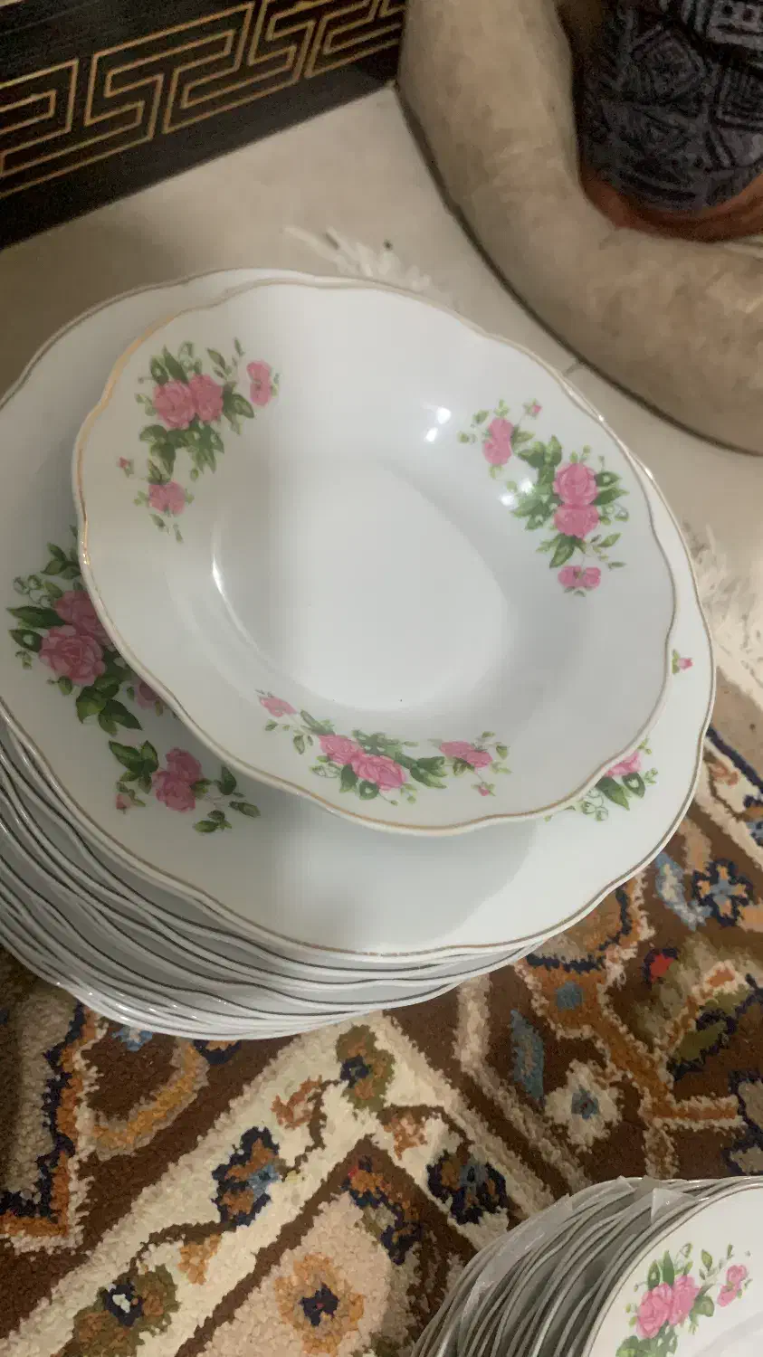 بشقاب گل سرخ|ظروف سرو و پذیرایی|اردبیل, |دیوار