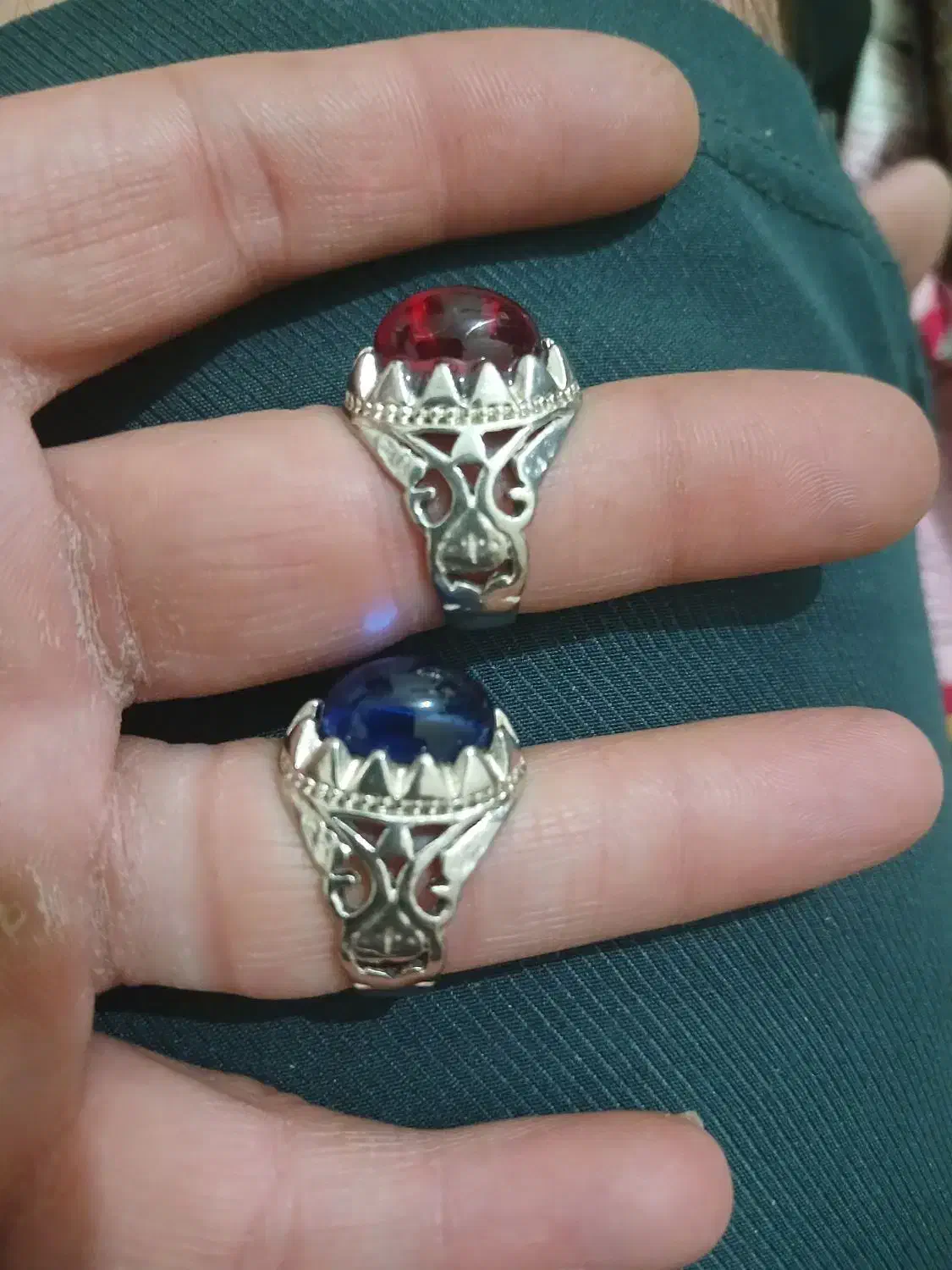 انگشتر نقره یاقوت|جواهرات|پیشوا, |دیوار