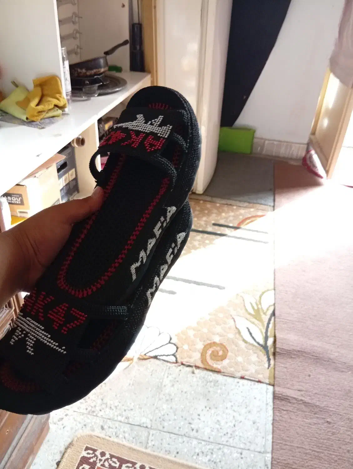 دمپایی زندان بافت|کیف، کفش، کمربند|گنبد کاووس, |دیوار