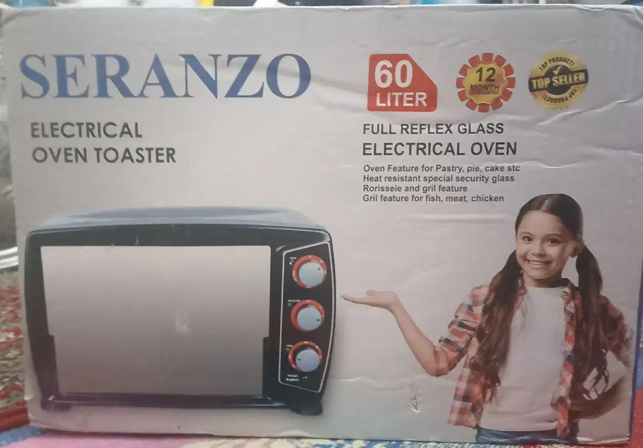 اَون توستر مارک سرانزو (60 لیتری)|اجاق گاز و لوازم برقی پختوپز|زرند, |دیوار