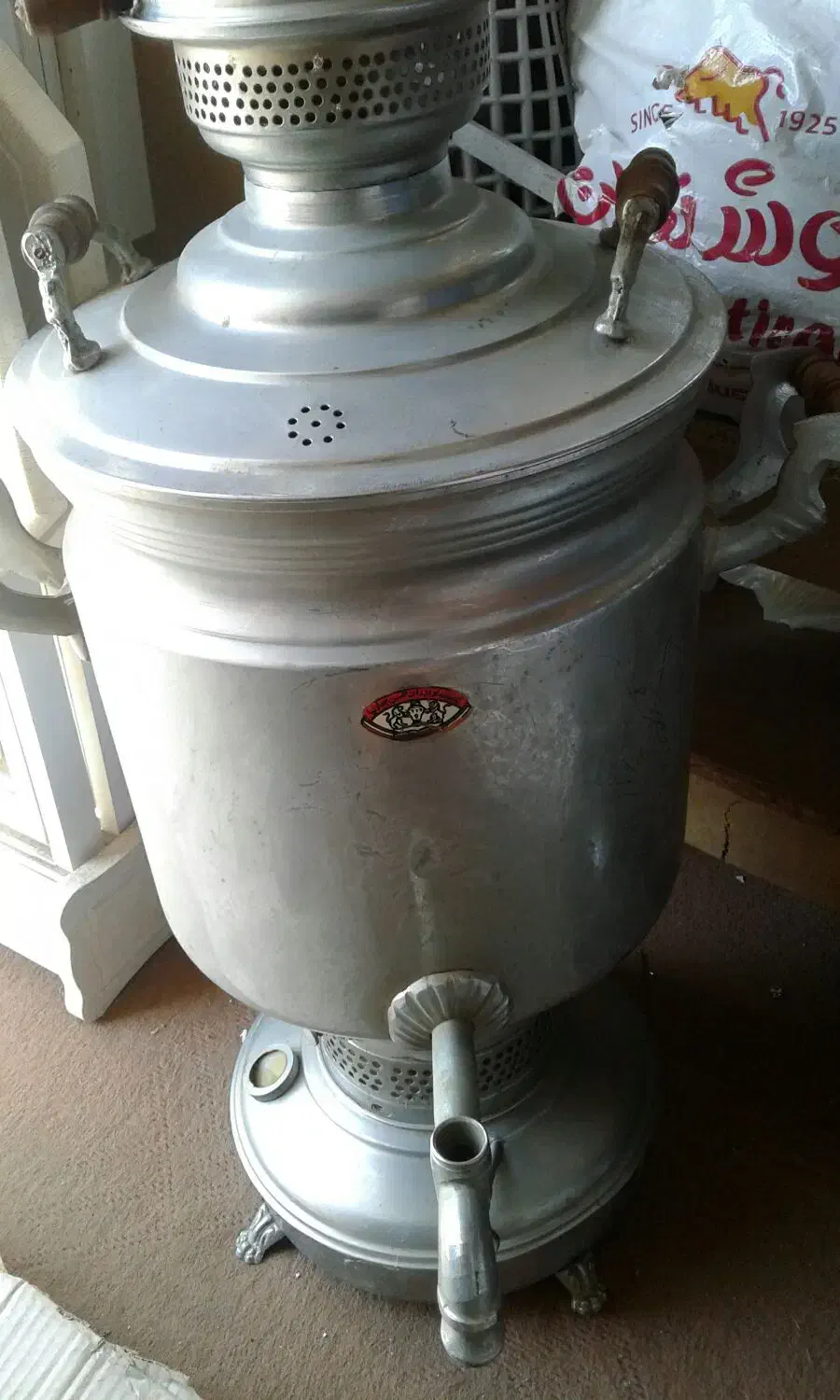 سماور قدیمی برنجی 20لیتری|سماور، چایساز، قهوهساز|گرگان, |دیوار