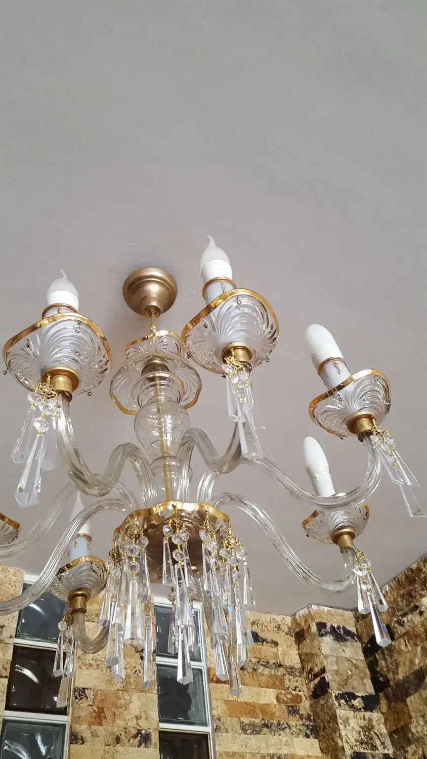 سه عدد لوستر ۸شاخه ایتالیایی|لوستر و چراغ آویز|کرج, گلشهر|دیوار