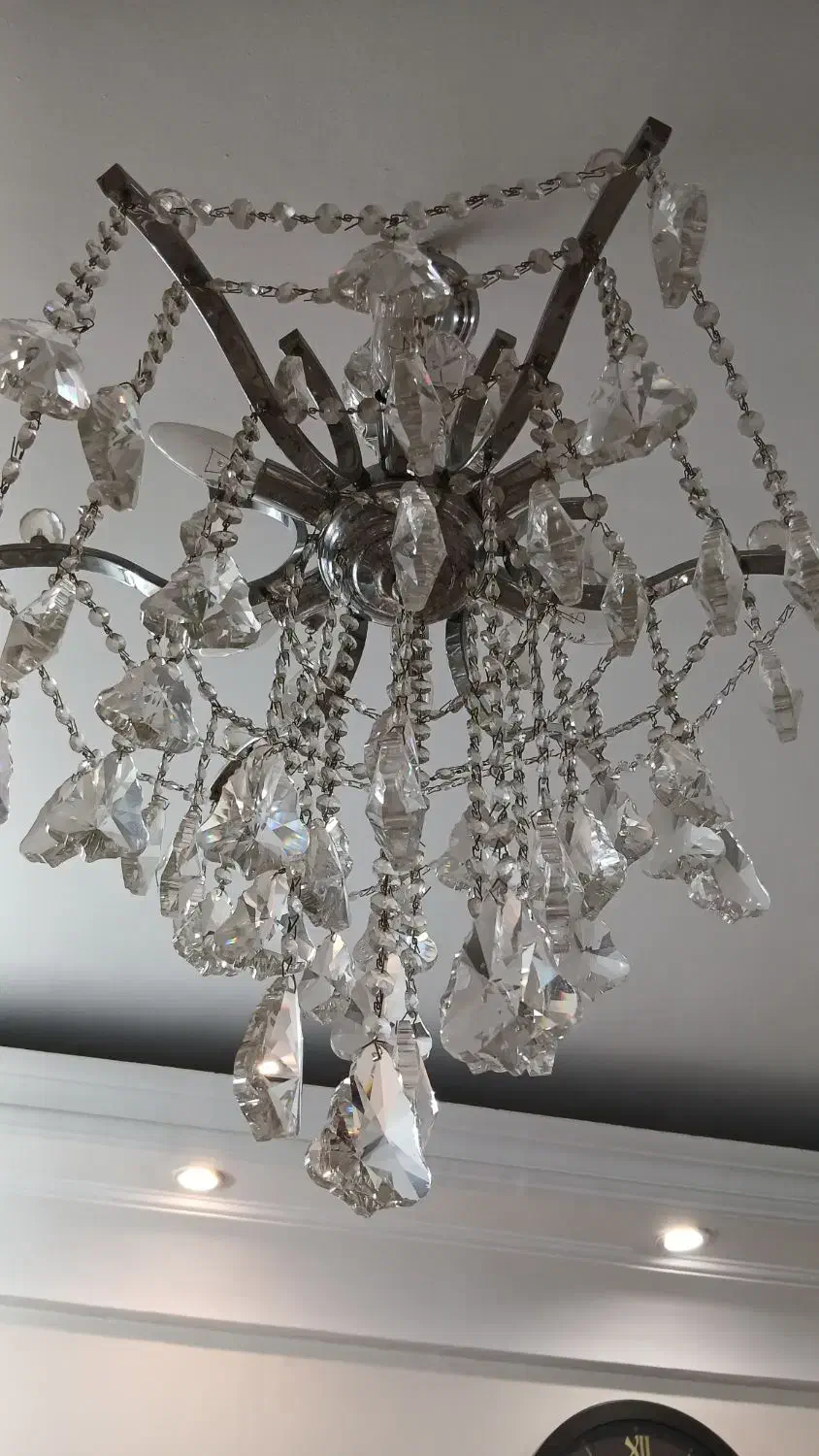 لوستر استیل ۶شاخه|لوستر و چراغ آویز|تهران, چهارصد دستگاه|دیوار