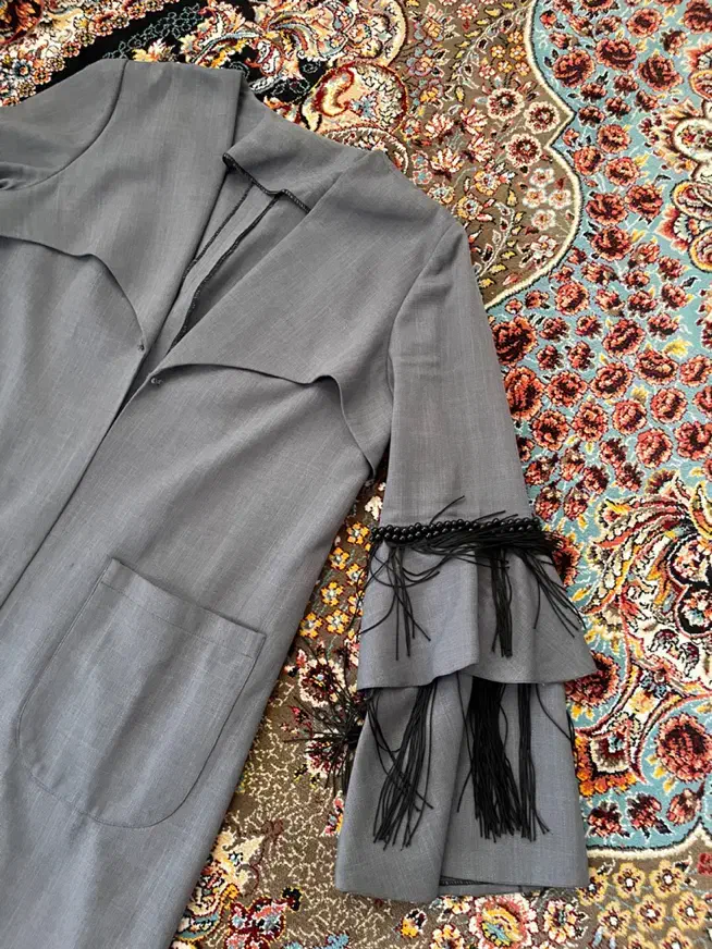 مانتو مجلسی طوسی سایز۴۲تا۴۴|لباس|ارومیه, |دیوار