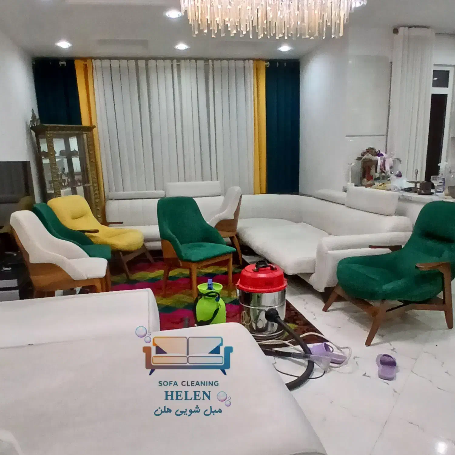 مبل شویی تخصصی«هلن» با مواد نانو،قالی شویی|خدمات نظافت|اندیشه, اندیشه فاز ۳|دیوار