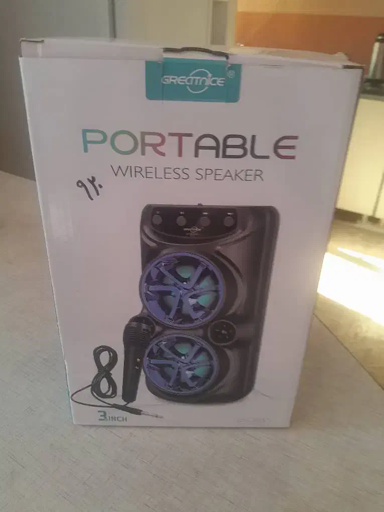 اسپیکر میکروفن دار پرتابل(ازبانه وگناوه میارم)|صوتی و تصویری|ایلام, |دیوار