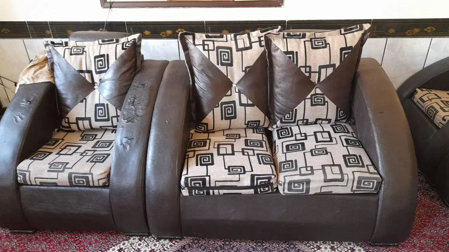 مبل۷نفره|مبلمان خانگی و میز عسلی|قروه, |دیوار