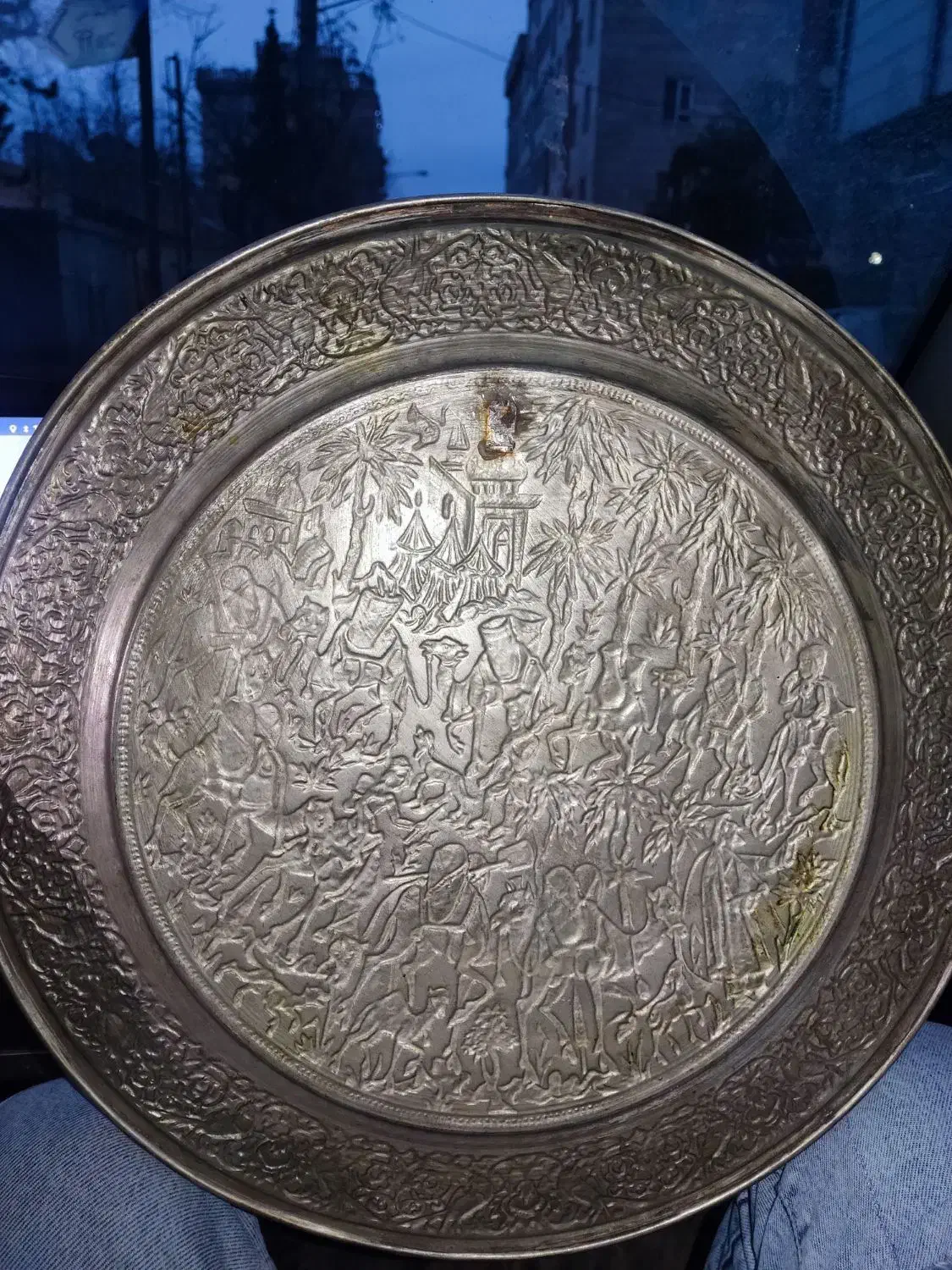 سینی مسی|کلکسیون اشیاء عتیقه|تهران, فدک|دیوار