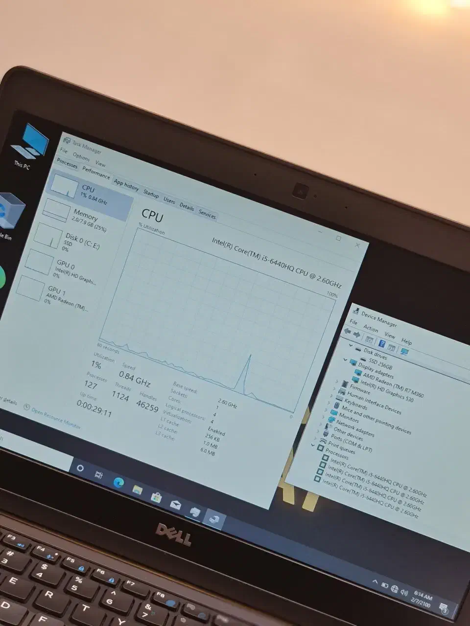 لپتاپ dell 5470 i5 6440hq با ۲ گیگ گرافیک|رایانه همراه|تهران, نیروی هوایی (پیروزی)|دیوار