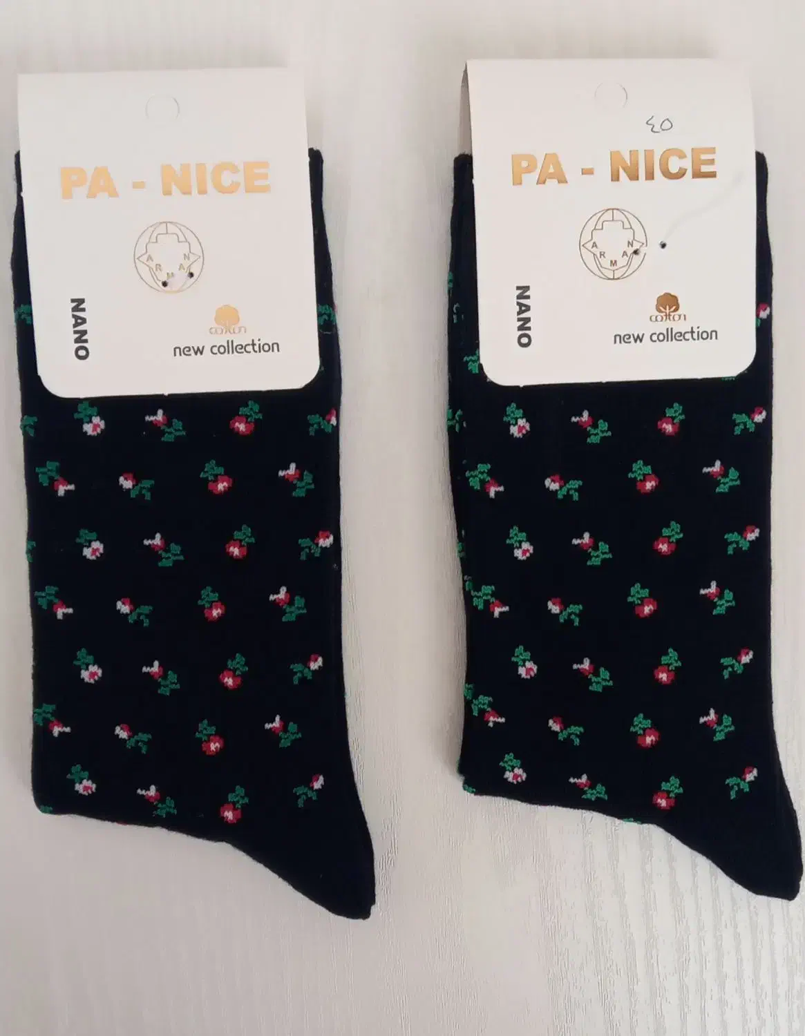 جوراب ساقدار گلدار|لباس|آران و بیدگل, |دیوار