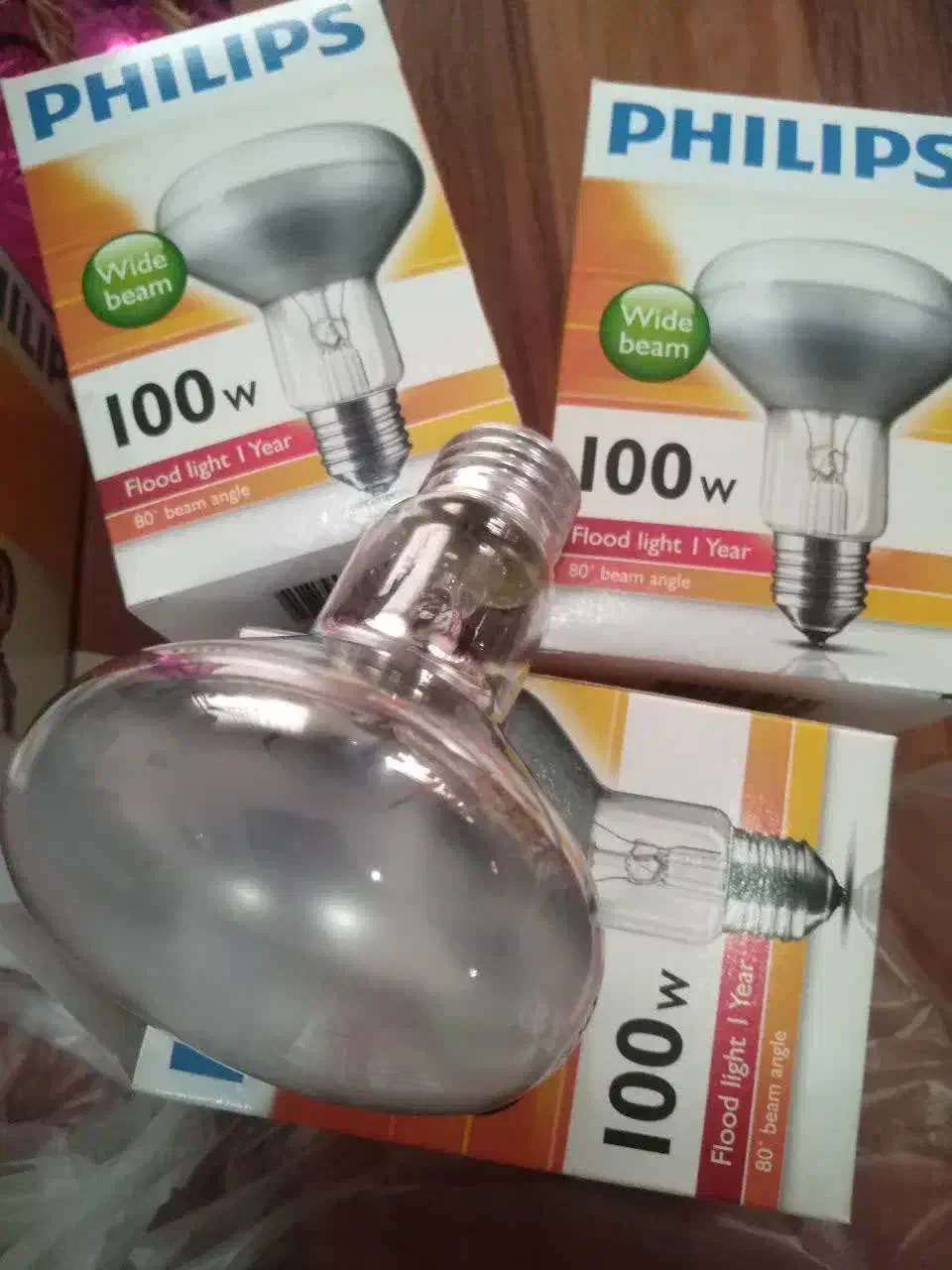 لامپ حرارتی(گرمایشی)100وات رشته ای پرورش حیوانات|لوازم جانبی حیوانات|رشت, استقامت ۲|دیوار