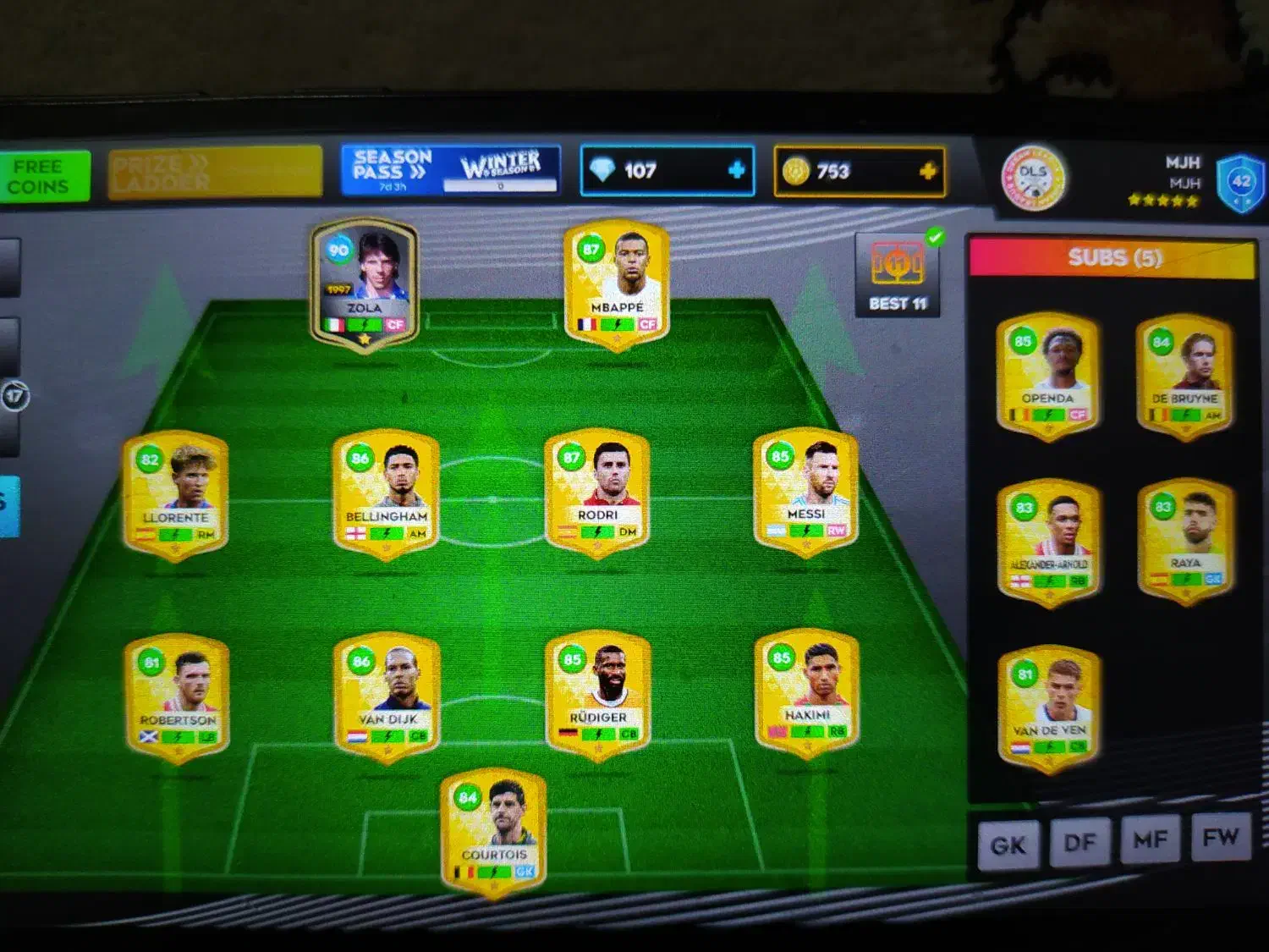 اکانت DLS|کنسول، بازی ویدئویی و آنلاین|قرچک, مهدیه|دیوار