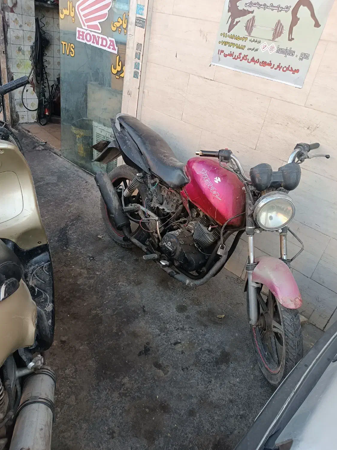 پالس 220 ریس مفت مفت معاوضه هم دارم|موتورسیکلت|مشهد, پورسینا|دیوار