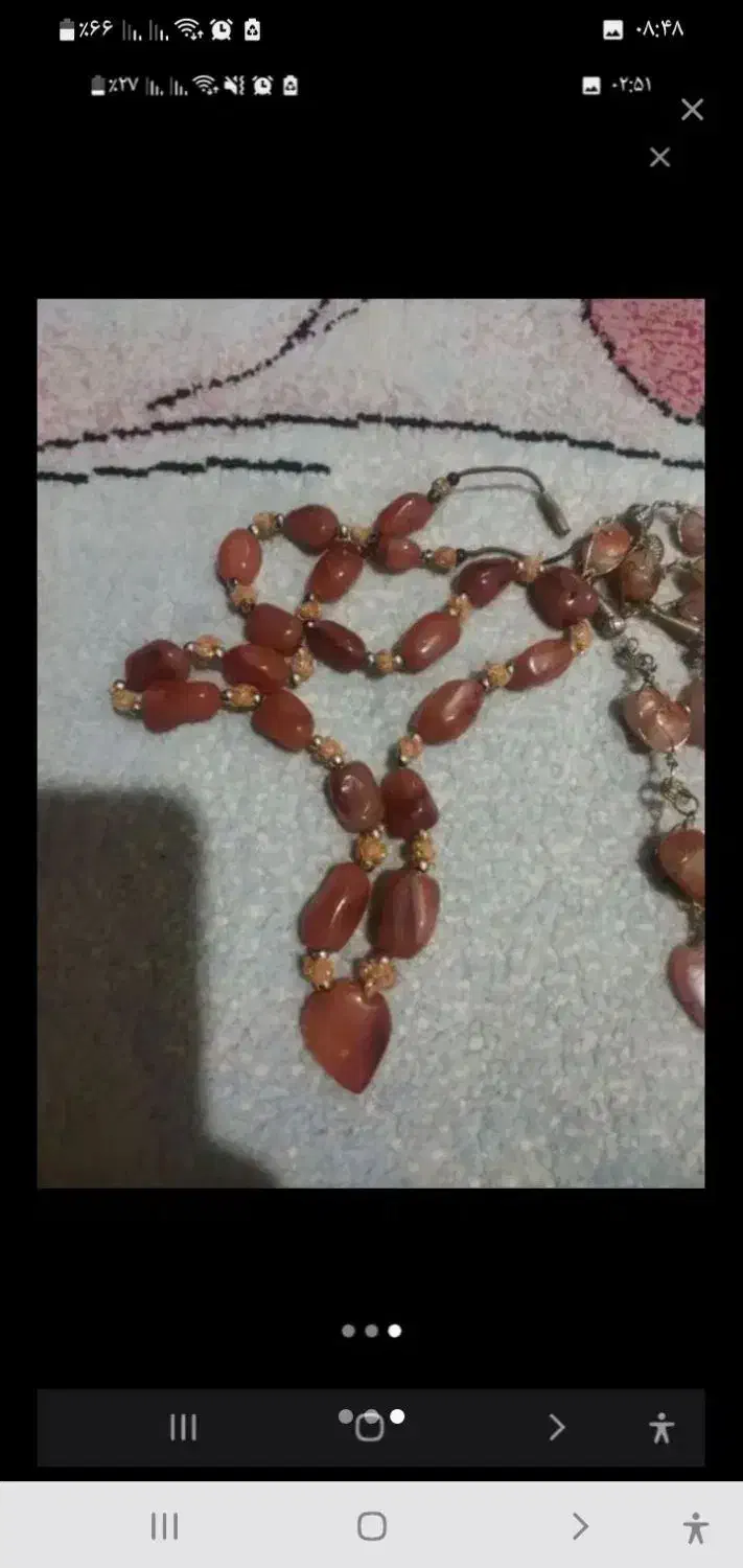 2عددگردنبند عقیق اصل|جواهرات|ماهدشت, |دیوار