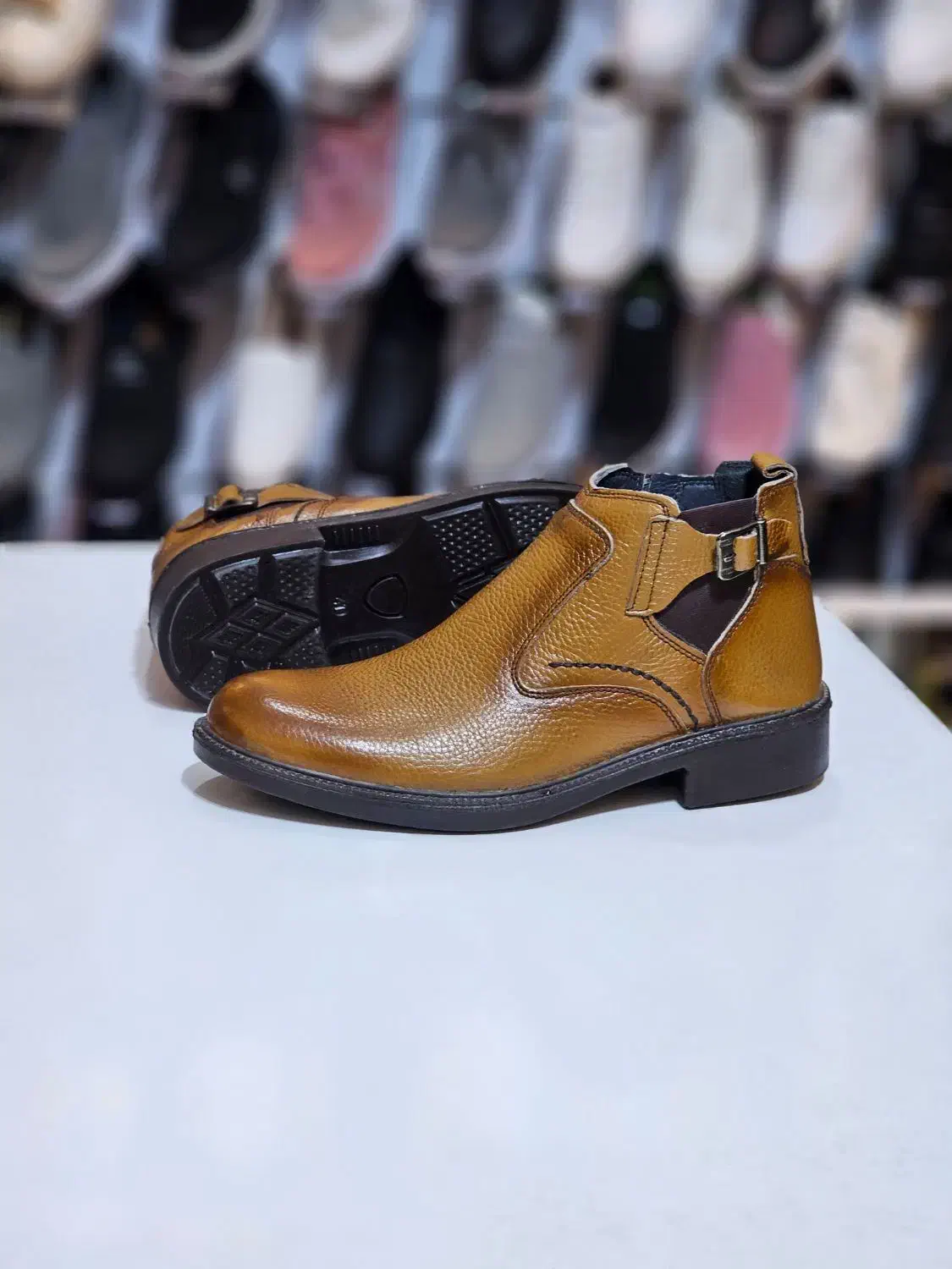 انواع نیم بوت چرم طبیعی مردانه|کیف، کفش، کمربند|اصفهان, تخت فولاد|دیوار