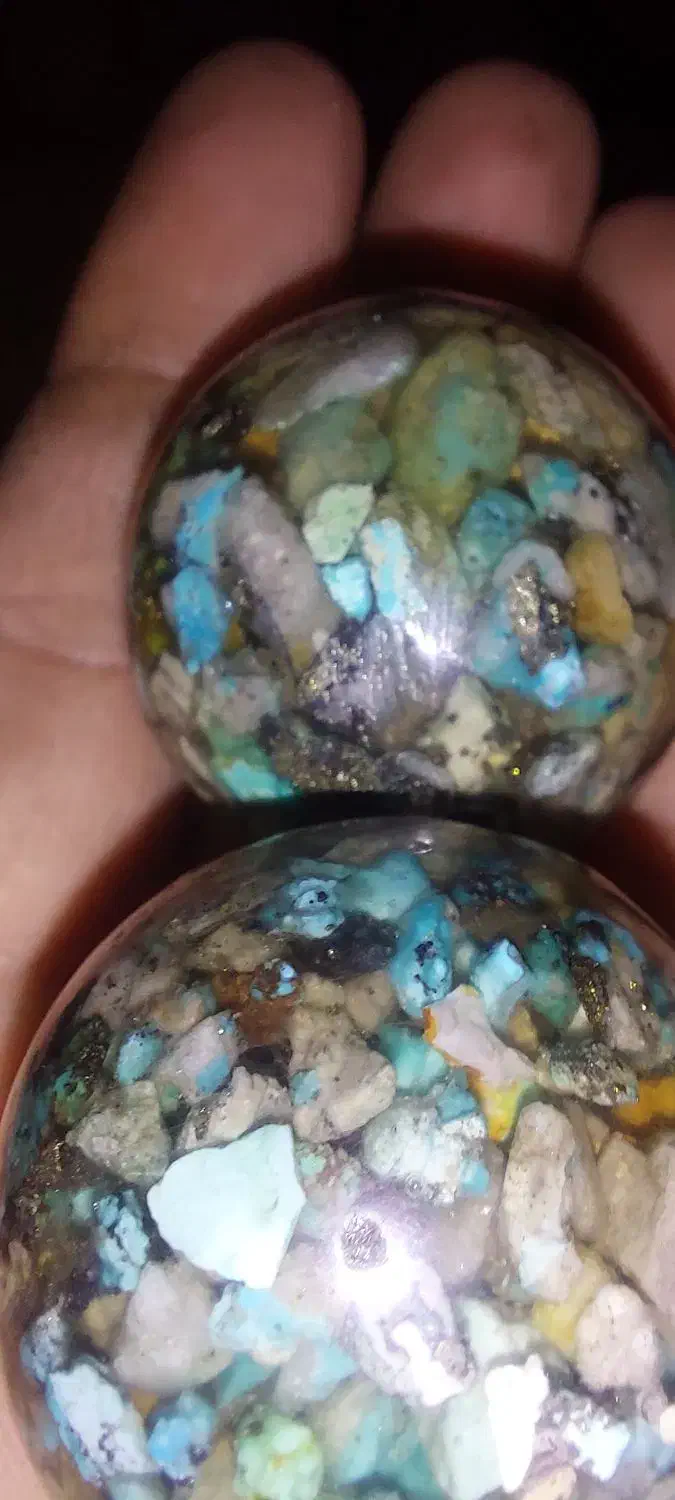 گوی فیروزه بسیار زیبا|کلکسیون اشیاء عتیقه|ری, دولتآباد|دیوار