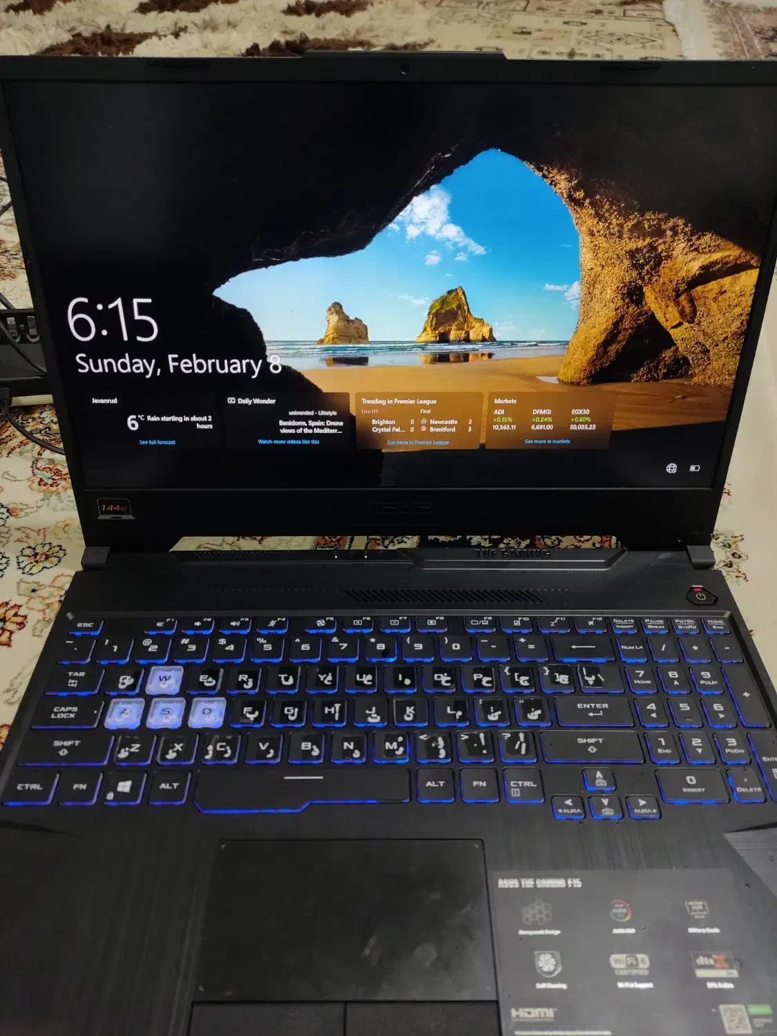 لب تاپ asus TUf gaming F15|رایانه همراه|کرمانشاه, |دیوار