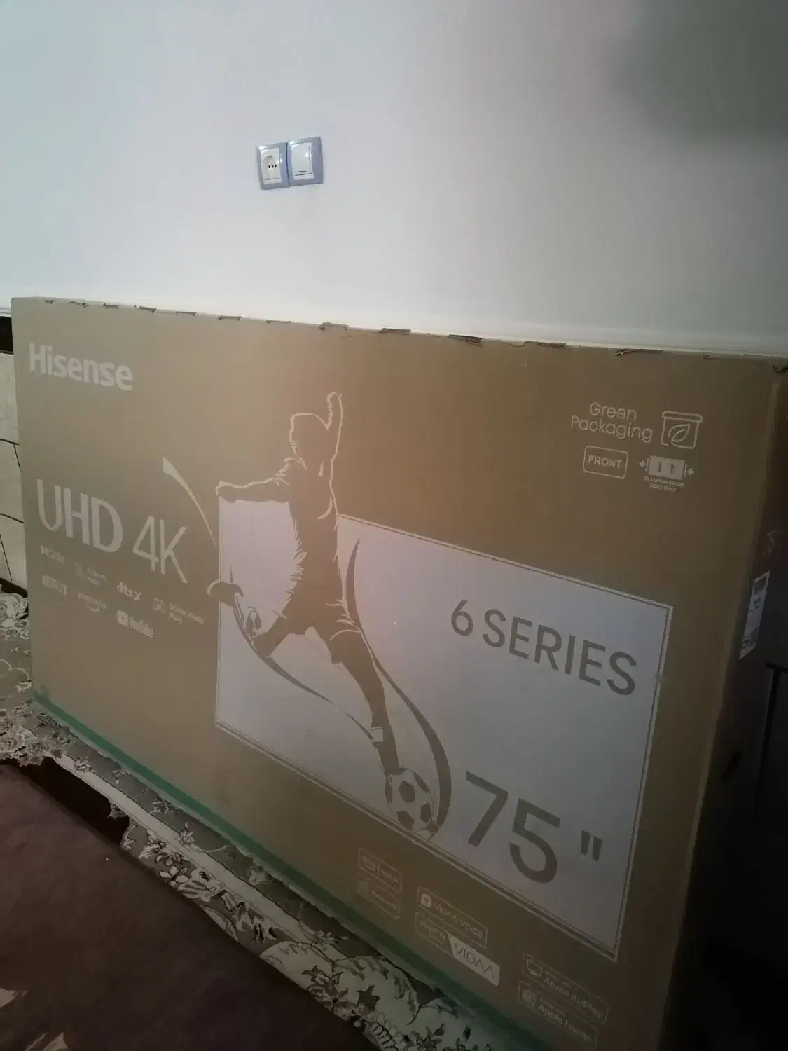 کارتون تلویزیون 75اینج مارک هایسینس|تلویزیون و پروژکتور|شادگان, |دیوار