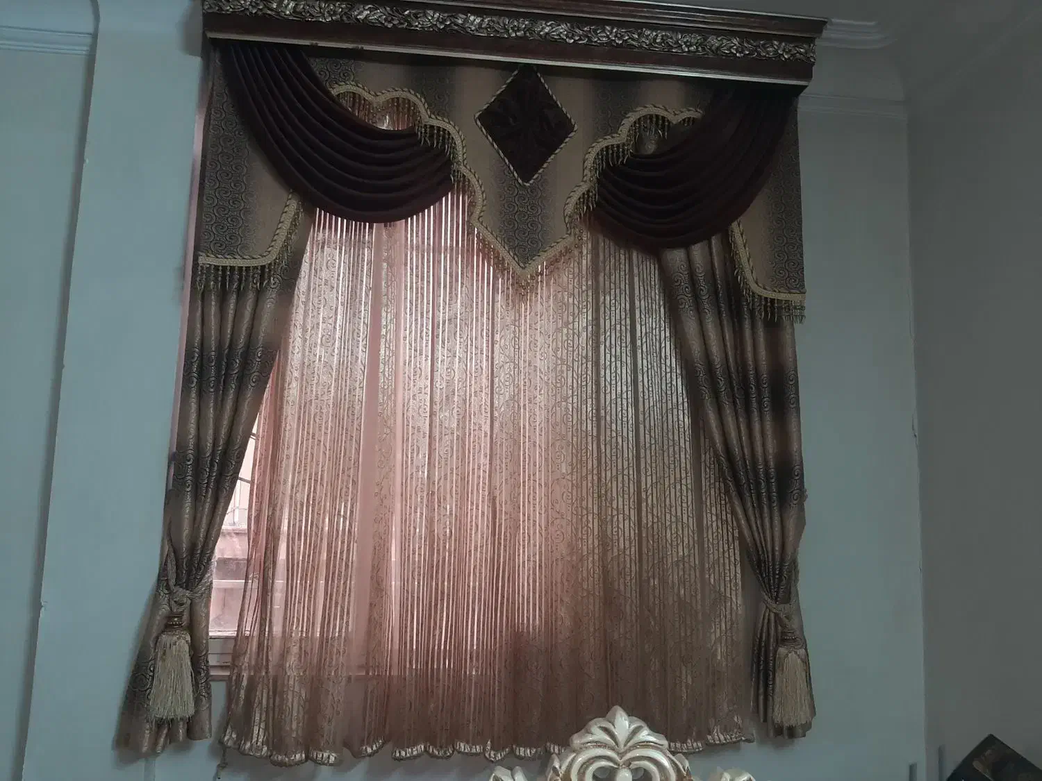 پرده دو جفت|پرده، رانر، رومیزی|ساوه, |دیوار