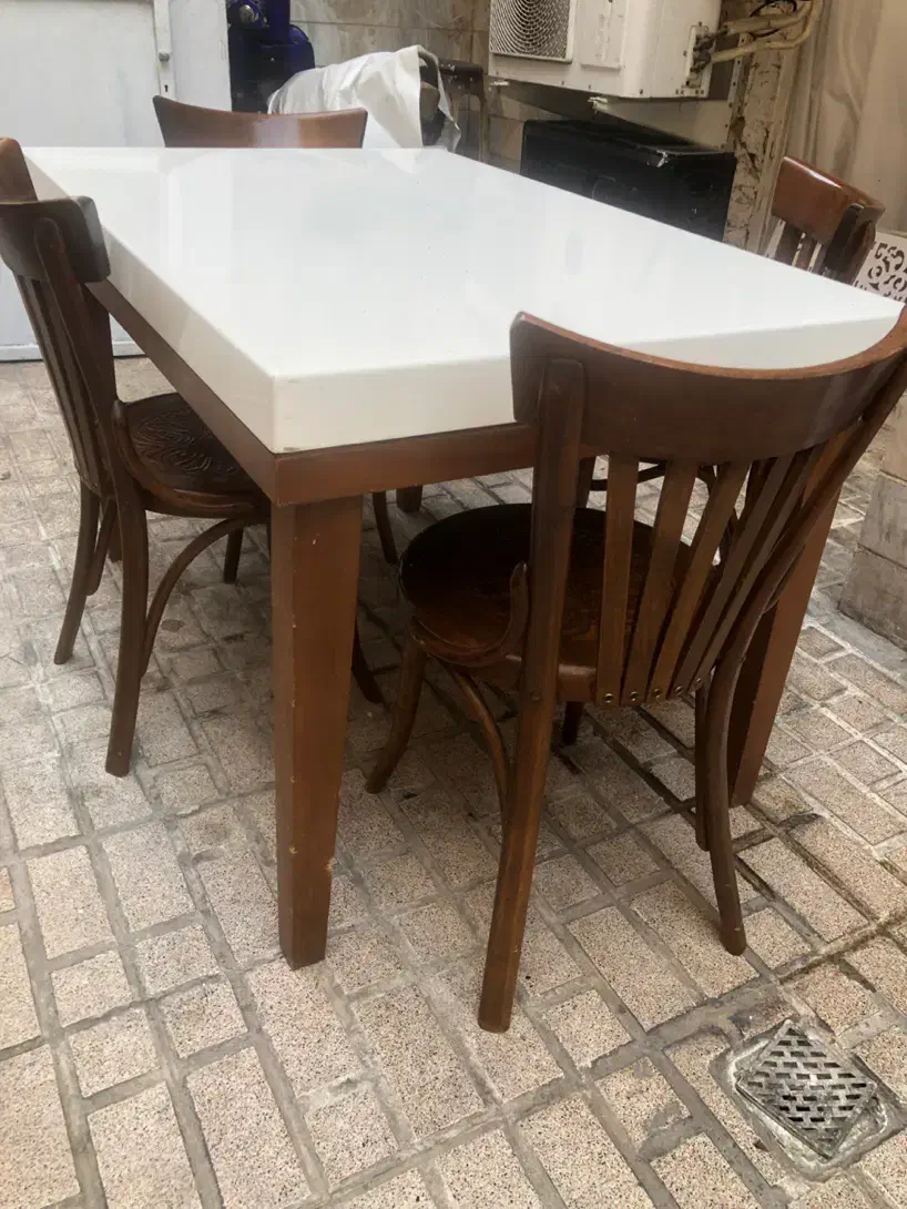 میز نهار خوری لهستانی ۴ نفره|میز و صندلی غذاخوری|تهران, مجیدیه|دیوار