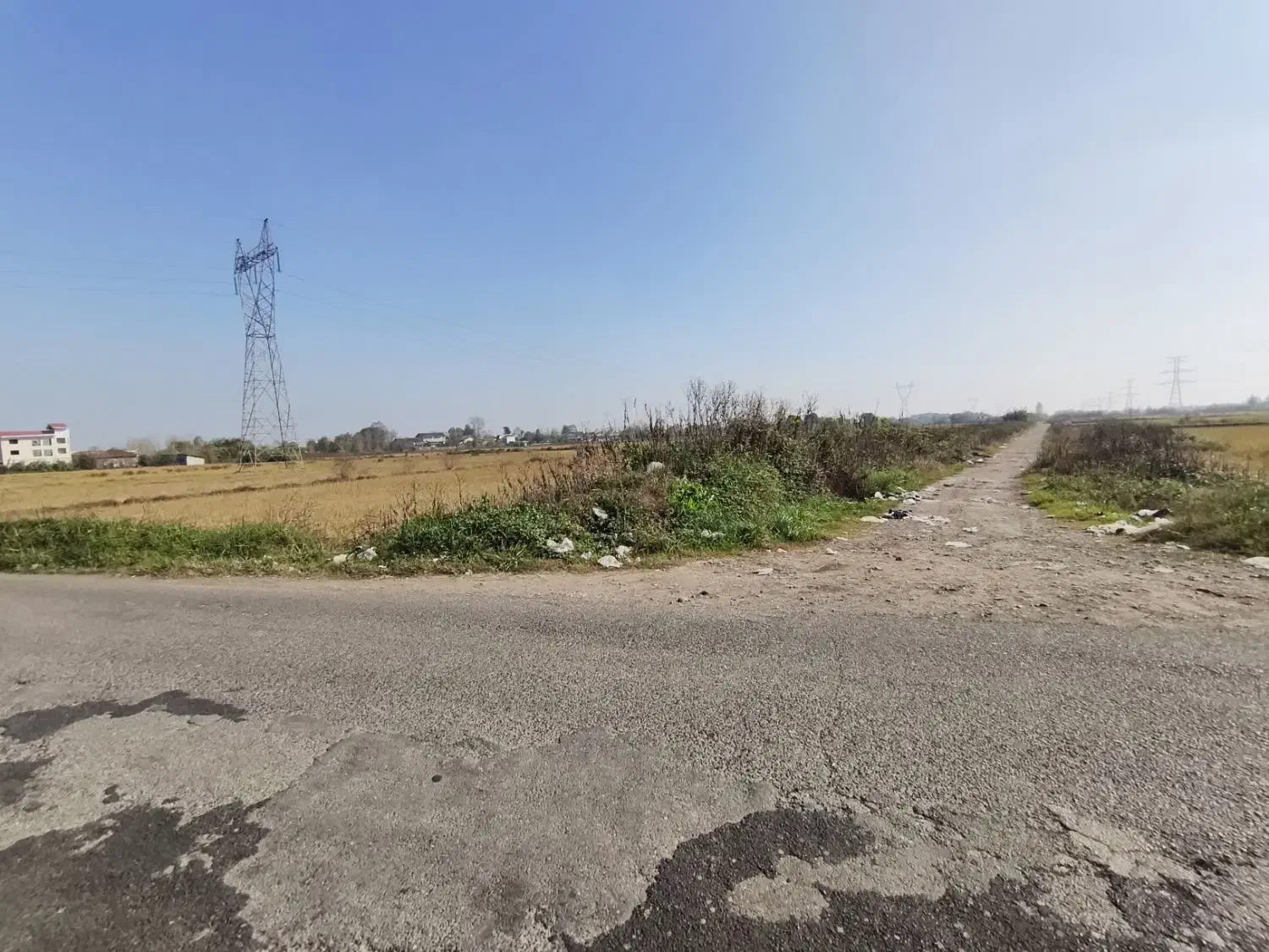 3800متر مزرعه دو بر بیجار مکانیزه شلمان|فروش زمین و ملک کلنگی|شلمان, |دیوار