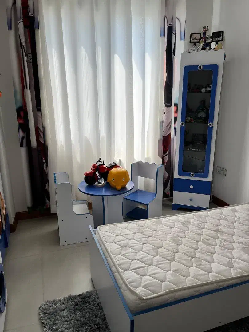 سرویس کامل تخت و کمد و تشک و میز کودک تا نوجوانی|تخت و سرویس خواب|چالوس, |دیوار