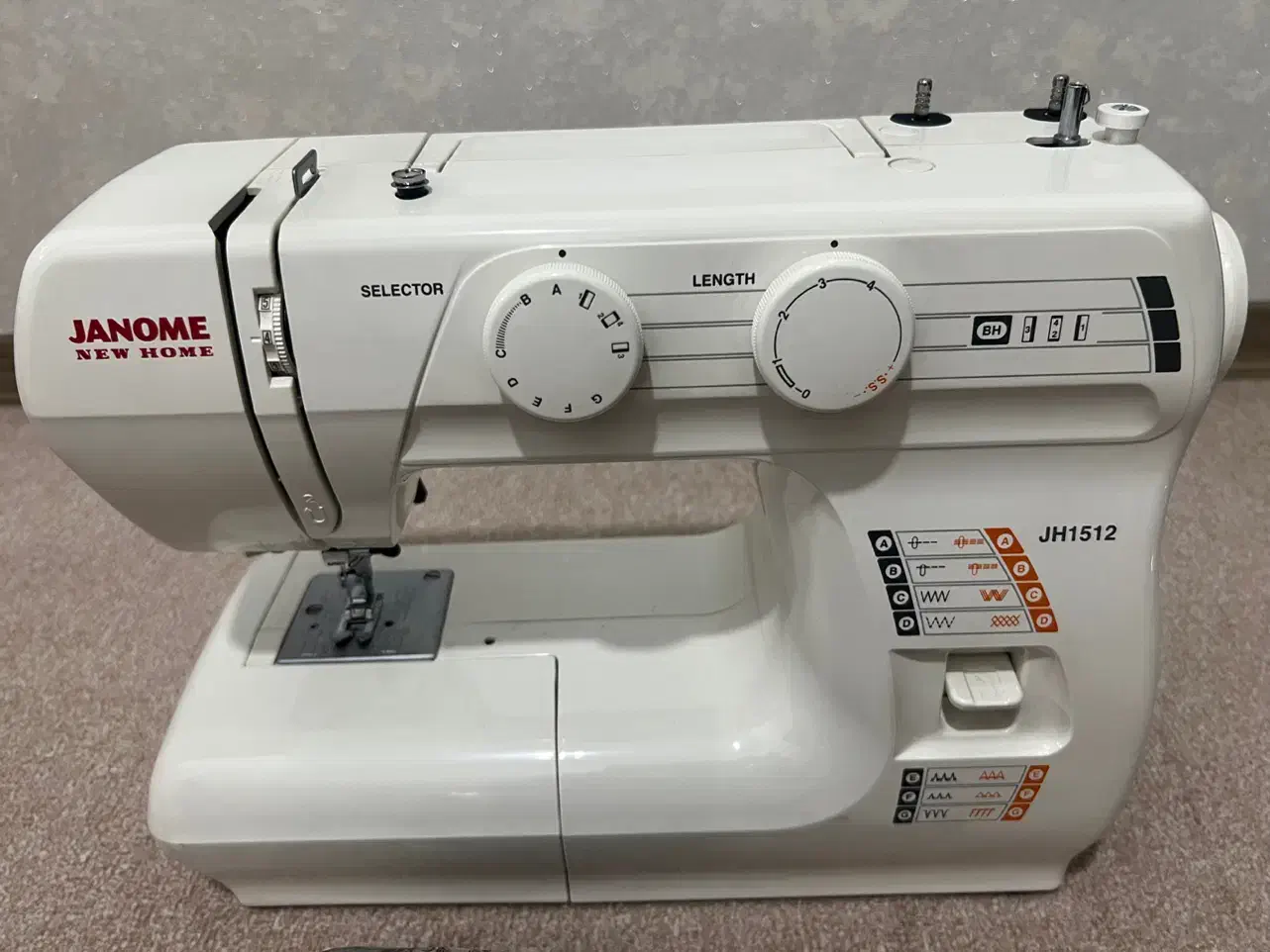 چرخ خیاطی ژانومه مدل ۱۵۱۲|چرخ خیاطی و ریسندگی|تهران, منیریه|دیوار