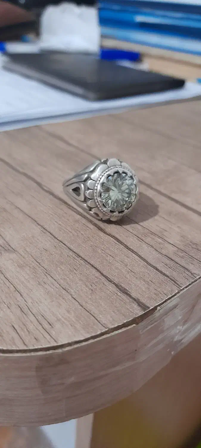 انگشتر نقره موزانایت|جواهرات|میاندوآب, |دیوار