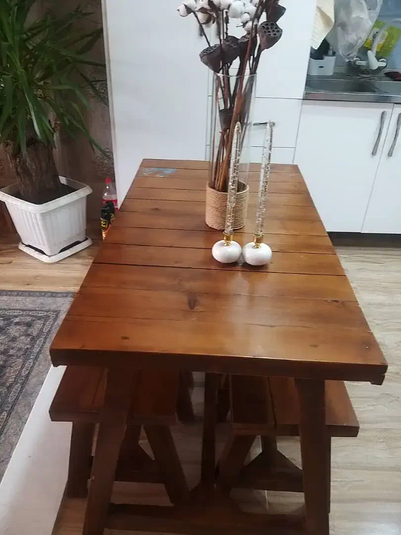 میز ناهارخوری نقلی ۴نفره چوبی|میز و صندلی غذاخوری|مرودشت, پشت سایپا|دیوار