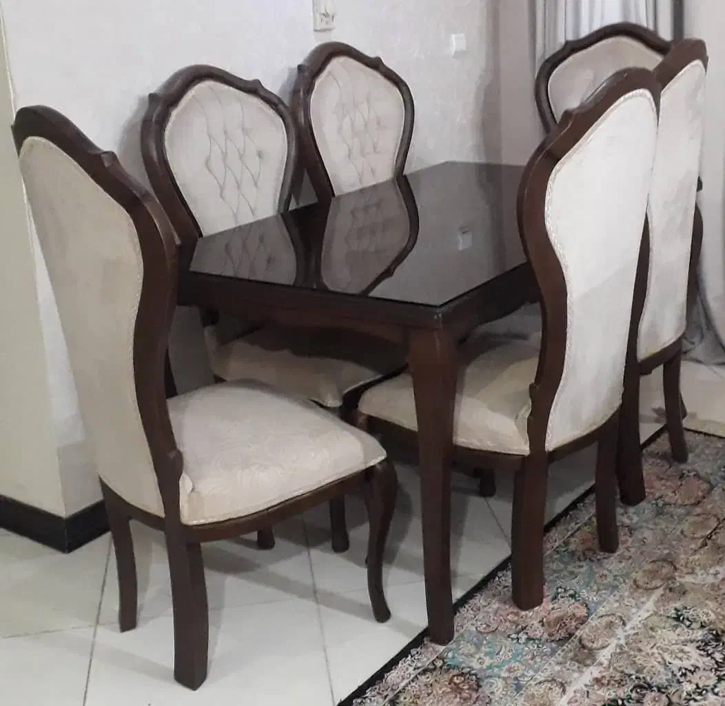 میز ناهارخوری ۶ نفره|میز و صندلی غذاخوری|تهران, آبشار تهران (دریاچه)|دیوار