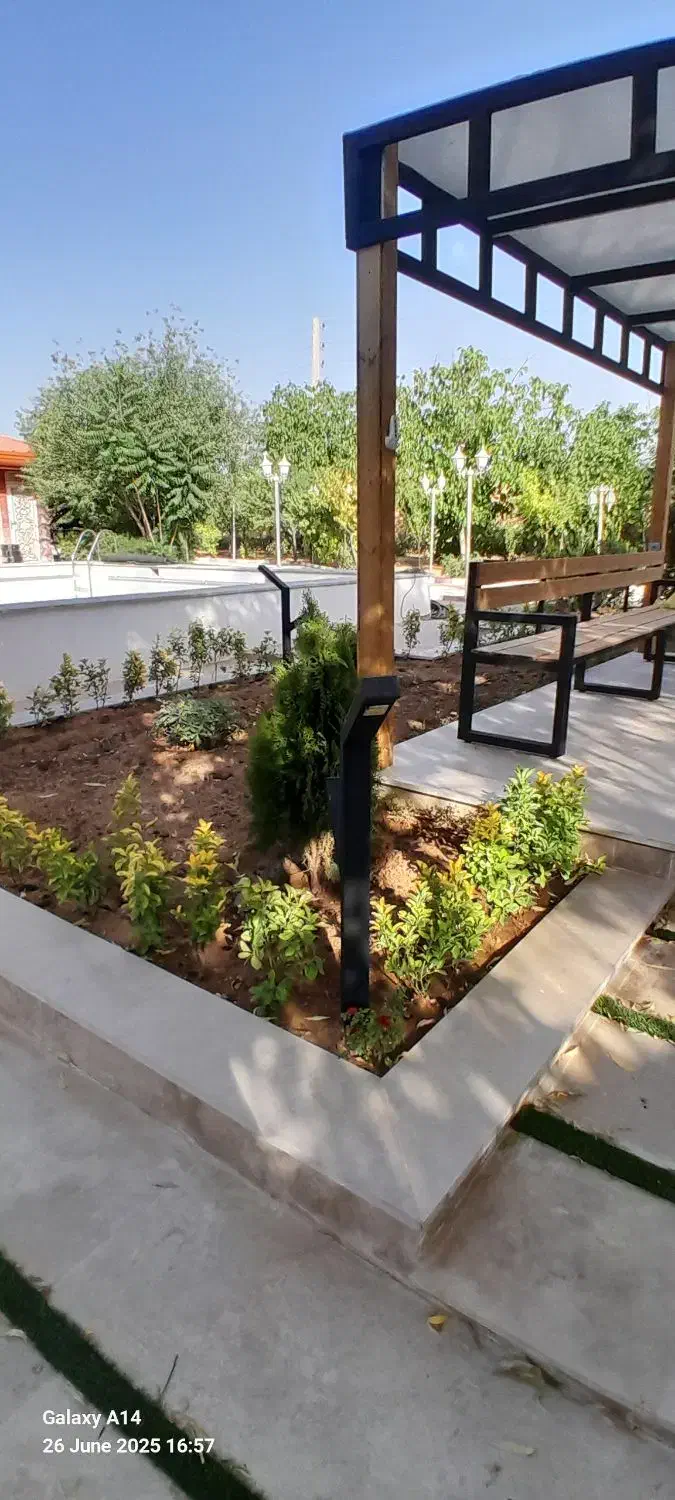 محوطه سازی مدرن سازه لوازم پارکی الاچیق وروشنایی|خدمات پیشه و مهارت|سرخرود, |دیوار