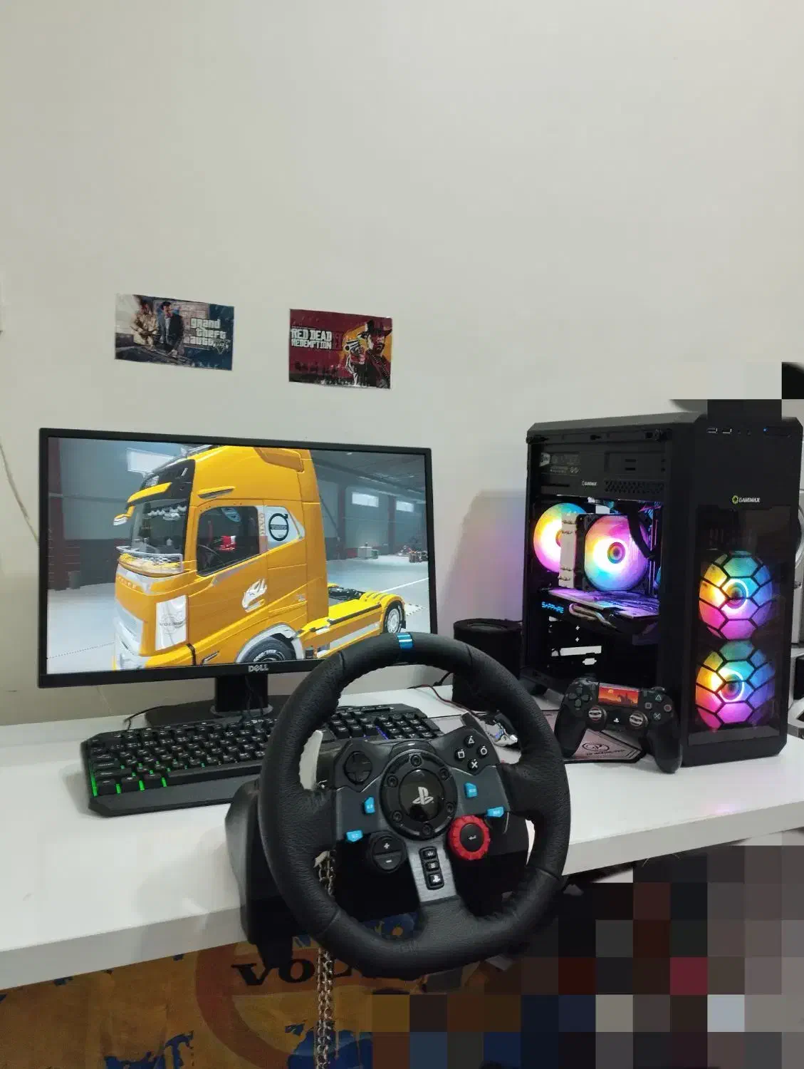 کیس گیمینگ کامل و لاجیتک g29|رایانه رومیزی|خرمآباد, |دیوار