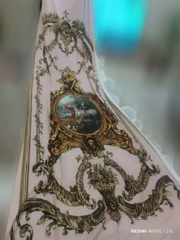 پرده پنلی مخمل چاپی|پرده، رانر، رومیزی|تهران, جوادیه تهرانپارس|دیوار