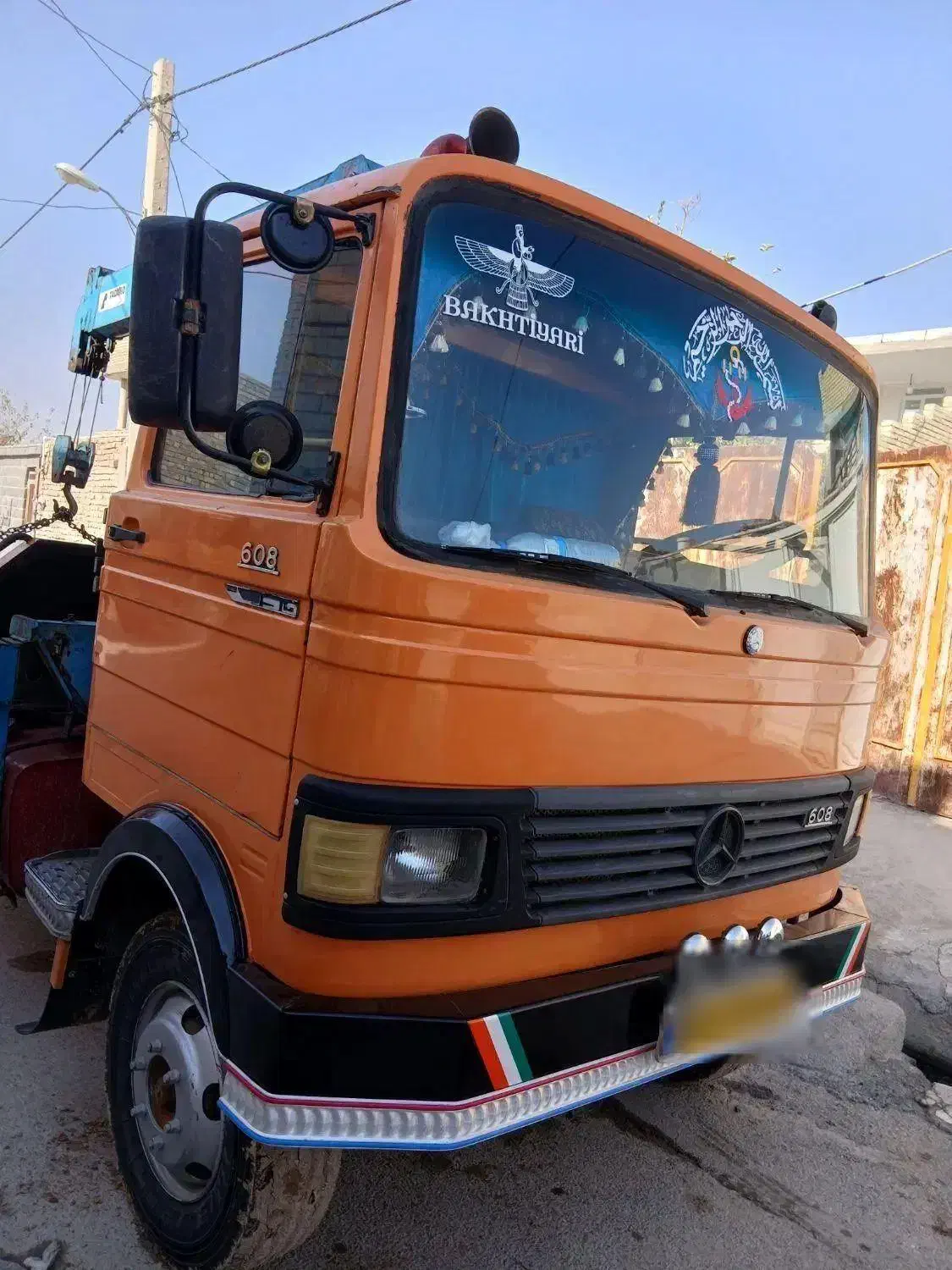 بنز خاور جرثقیل ۶۰۸ مدل ۸۵|خودرو سنگین|شیراز, حومه شیراز|دیوار