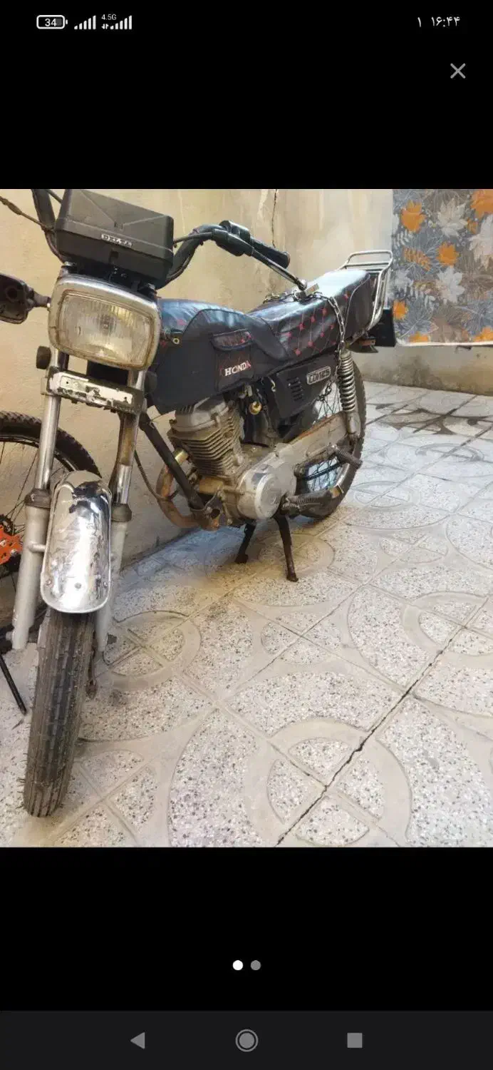 موتور۱۲۵مزایده|موتورسیکلت|شیروان (لرستان), |دیوار