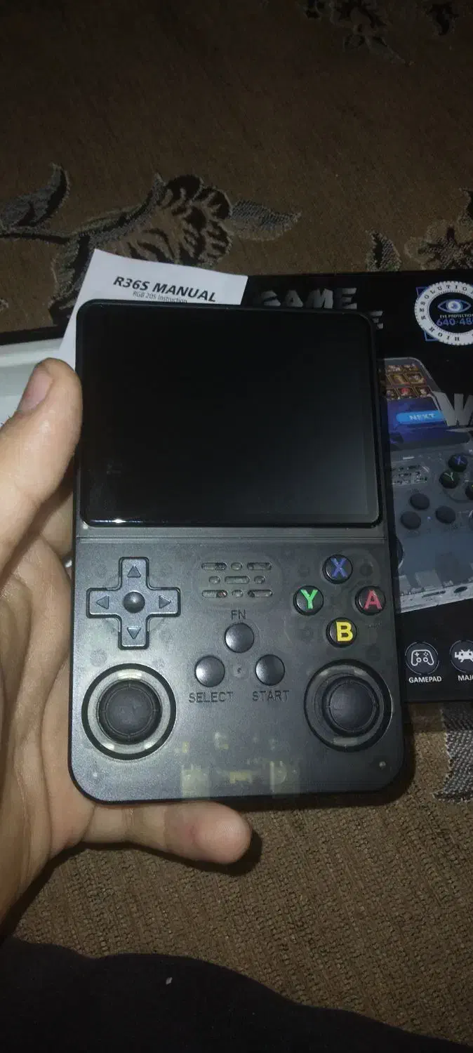 کنسول r36s همراه با گلس و جعبه|کنسول، بازی ویدئویی و آنلاین|تهران, پرستار|دیوار