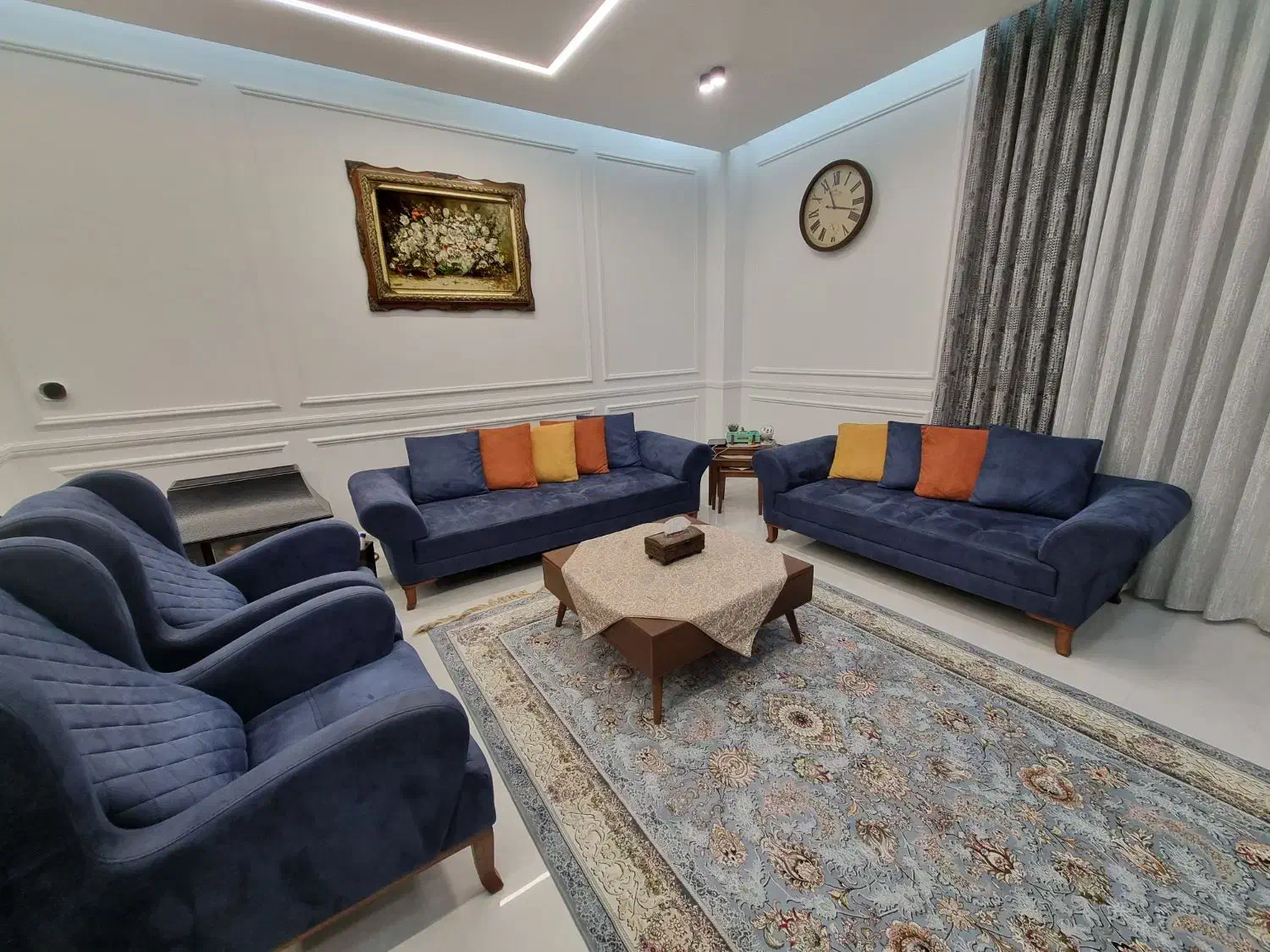 مبل ۷ نفره به همراه میز ناهارخوری ۸ نفره|مبلمان خانگی و میز عسلی|بندر ماهشهر, |دیوار
