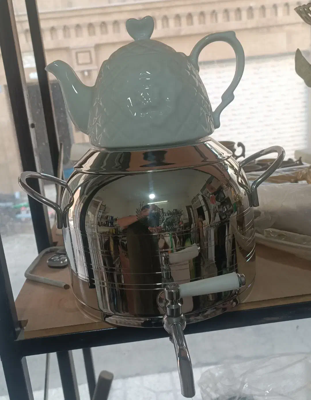 کتری قوری ۶لیتری کفه چدن جنس خوب|قوری، کتری، قهوه‌ساز دستی|پاکدشت, پاکدشت (مامازند)|دیوار