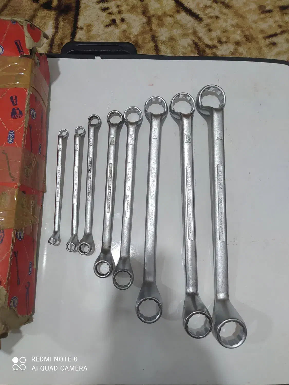 آچار دوسر رینگی الورا آلمان 8 عددی|ابزارآلات|قم, بیست متری ولیعصر|دیوار