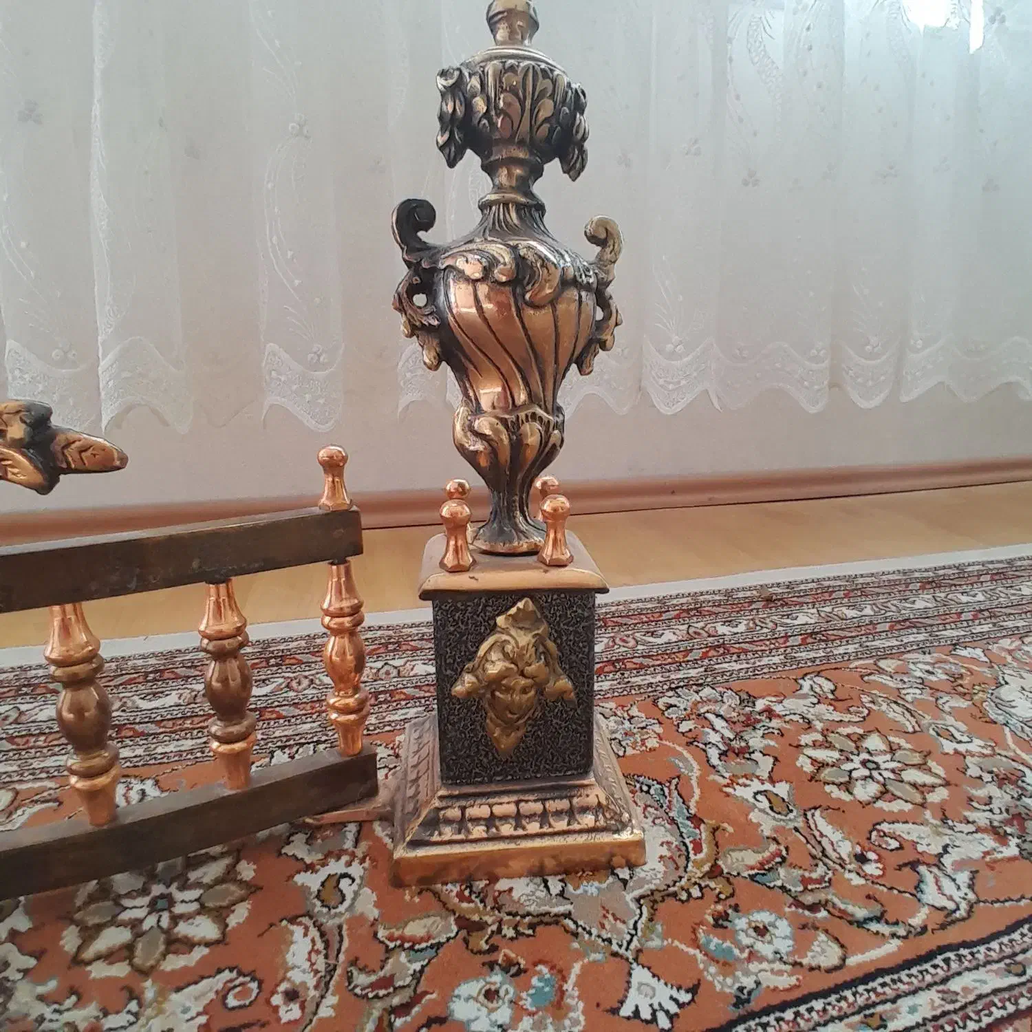 گارد مسی و برنجی شومینه|کلکسیون اشیاء عتیقه|سراب, |دیوار