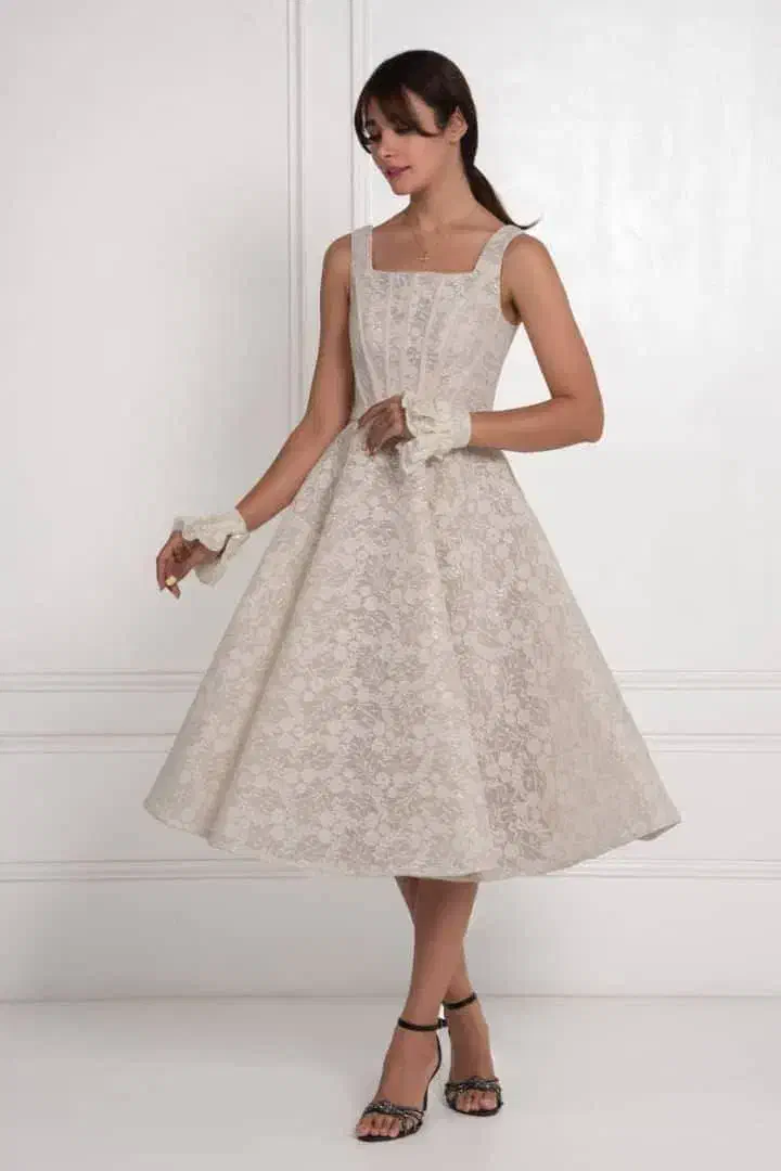 لباس مجلسی عروسکی با پارچه دانتل فرانسه|لباس|پاکدشت, پاکدشت (مامازند)|دیوار