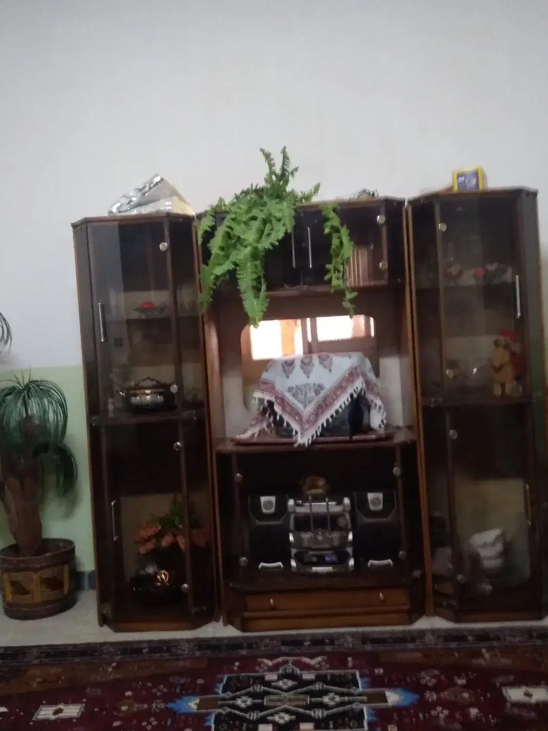 بوفه ظرف و میز تلویزیون سه تکه|بوفه، ویترین، کنسول|زابل, |دیوار