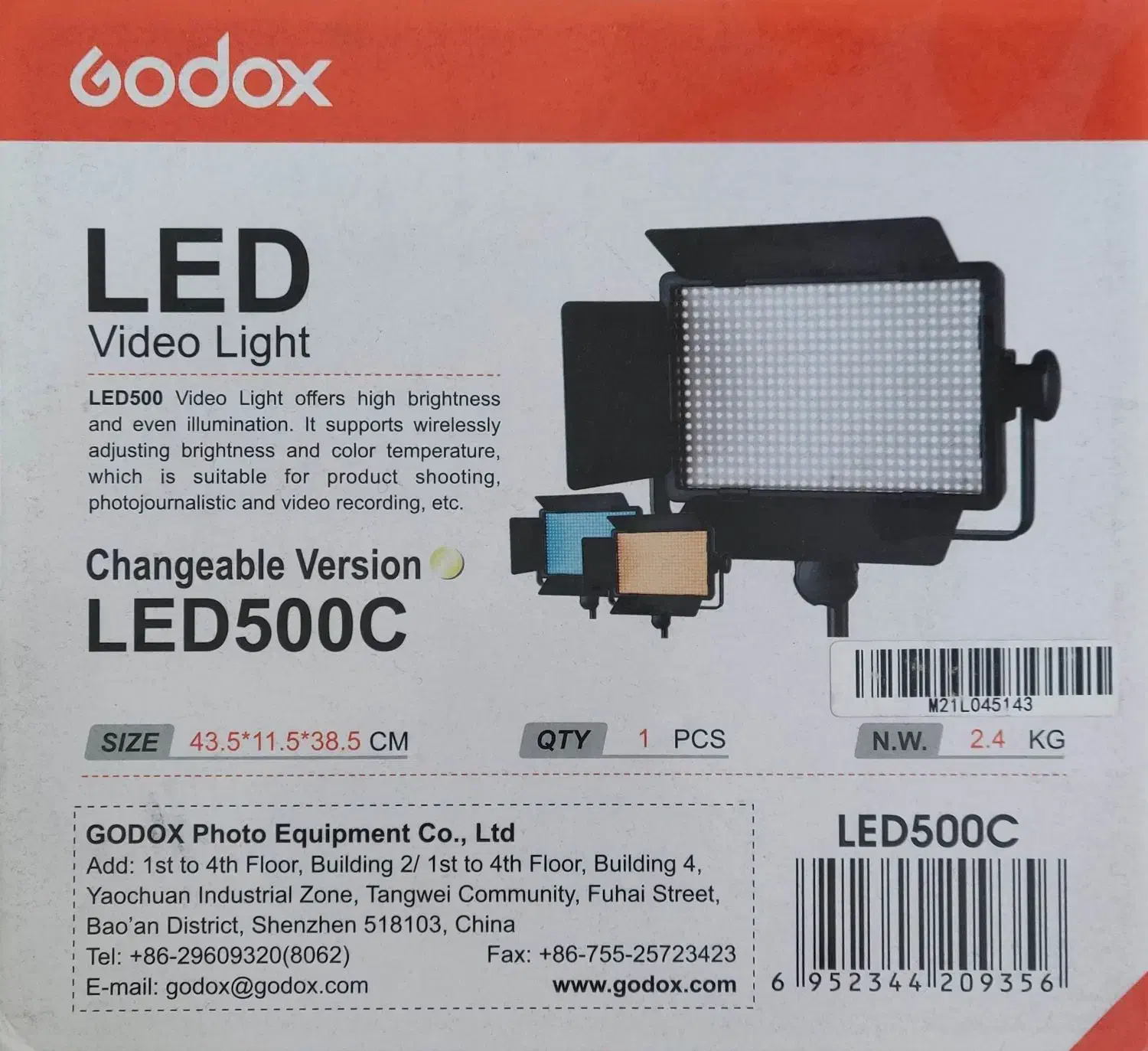 نور ثابت ال ای دی گودکس (LED Godox)|دوربین عکاسی و فیلم‌برداری|تهران, سازمان آب|دیوار