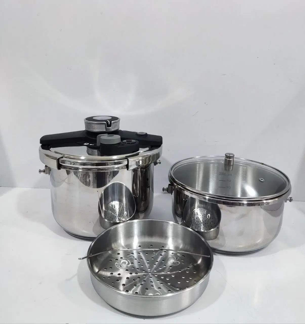 زودپز ۲ قلو استیل سر کیلیپسی یونیک ۵ و ۷ لیتری|ظروف پختوپز|شیراز, بازار|دیوار