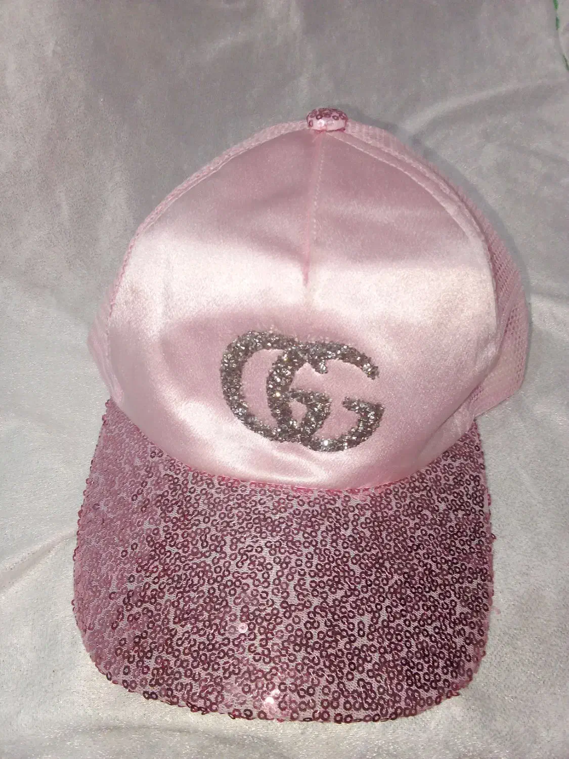 کلاه زنانه صورتی پولکی مجلسی خیلی زیبا|لباس|سنندج, |دیوار