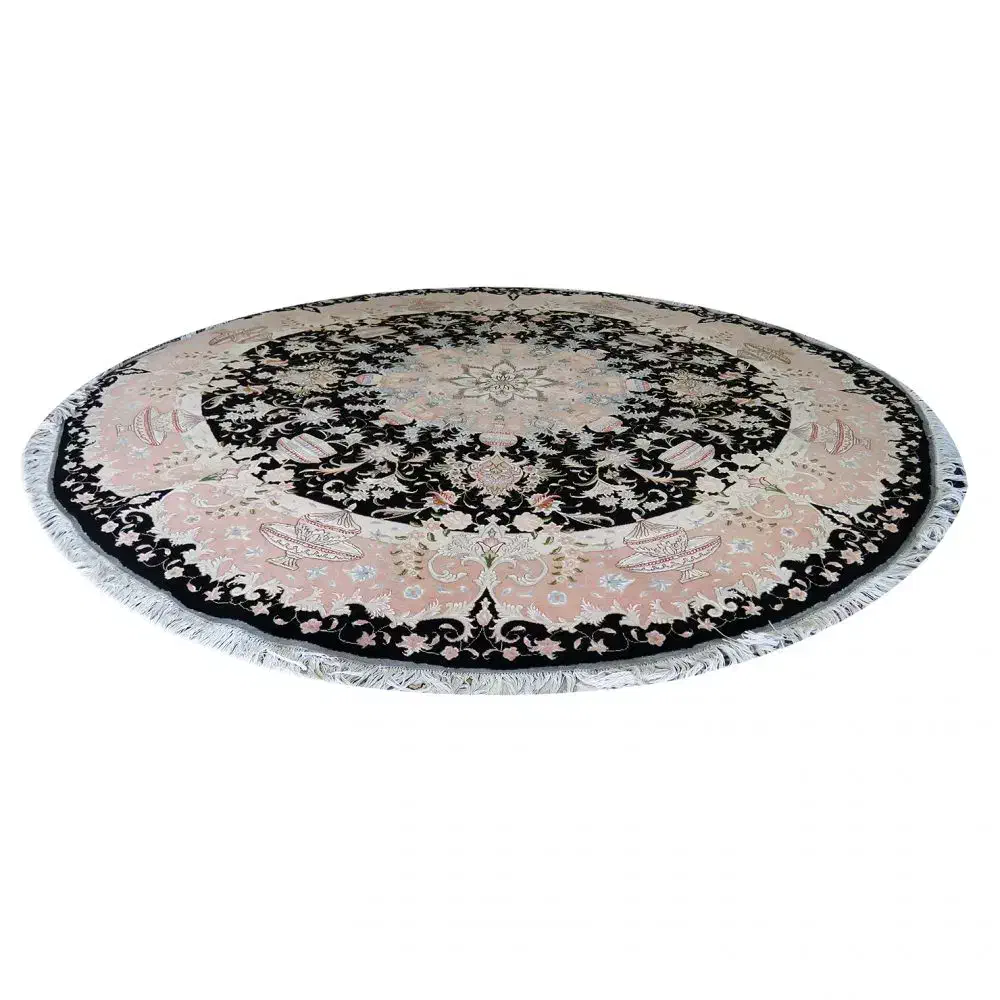 فرش دستباف دایره قطر ۲ متر تبریز ۵۰ رج در حد نو|فرش|تهران, حکمت|دیوار